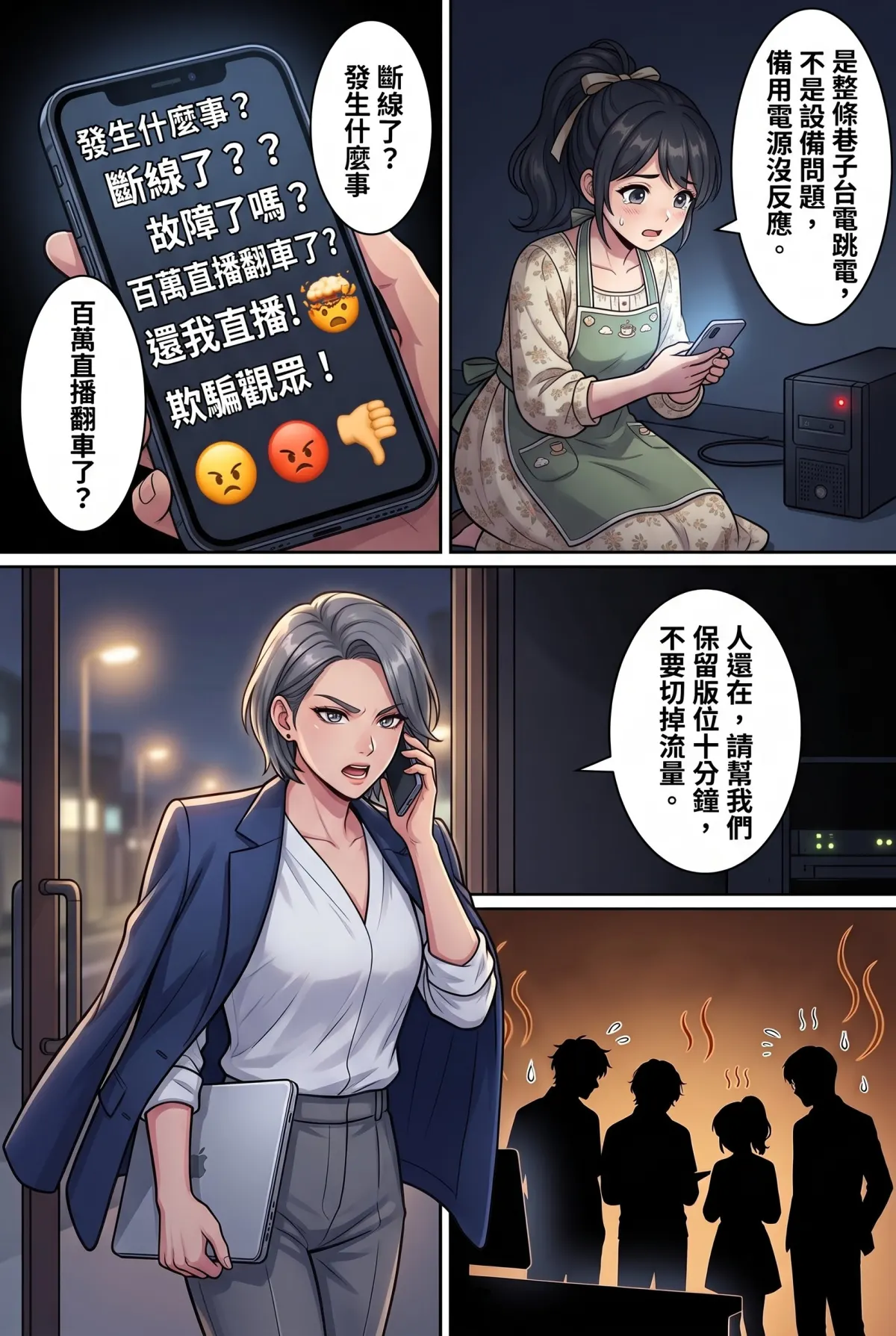 《頂流過氣後，我靠互嗆帶貨爆紅了》 第 11 集　《頂流過氣後，我靠互嗆帶貨爆紅了》 - 百萬直播的斷線危機 第 9 頁