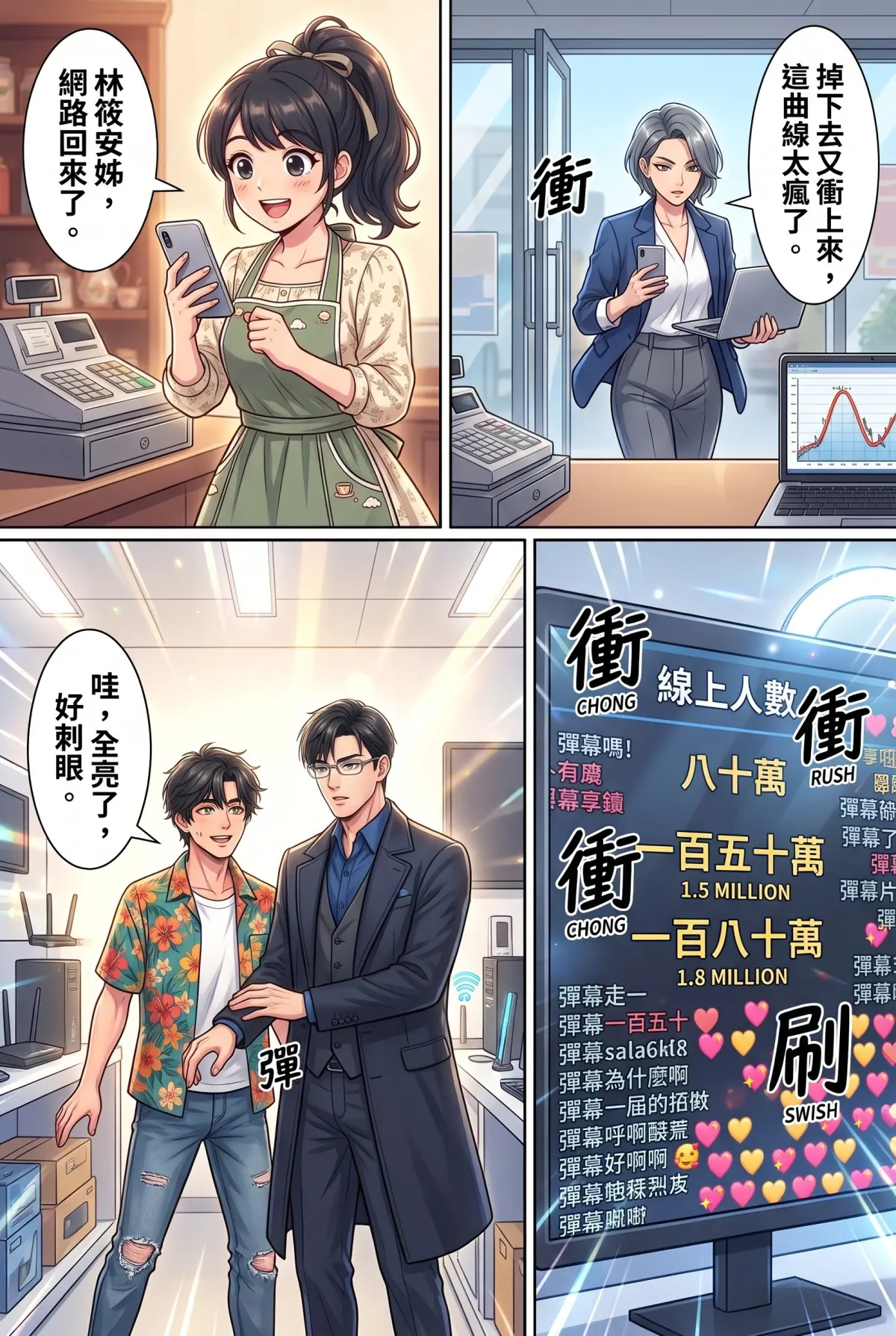 《頂流過氣後，我靠互嗆帶貨爆紅了》 第 11 集　《頂流過氣後，我靠互嗆帶貨爆紅了》 - 百萬直播的斷線危機 第 16 頁