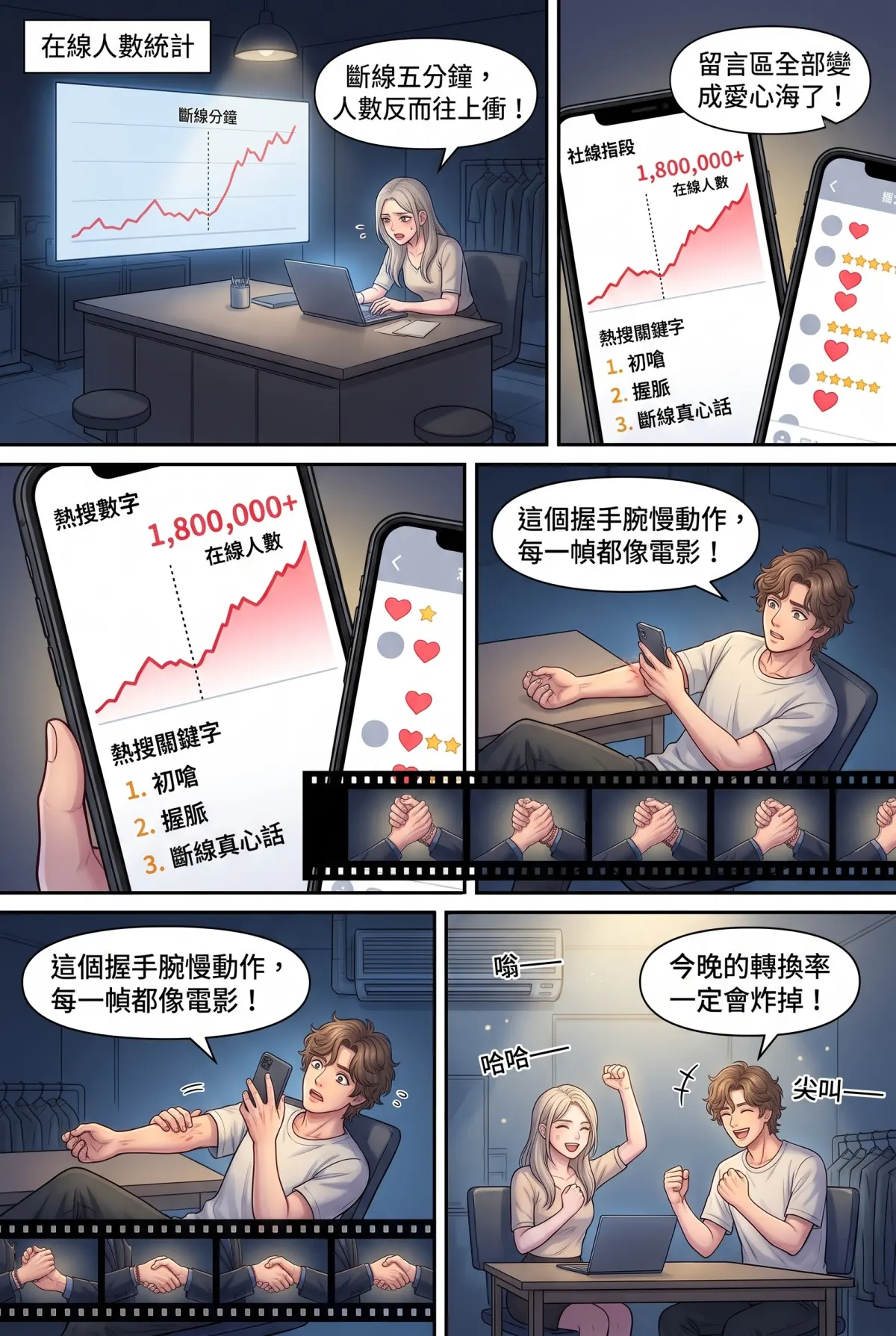 《頂流過氣後，我靠互嗆帶貨爆紅了》 第 12 集　《頂流過氣後，我靠互嗆帶貨爆紅了》 - 營業還是心動 第 3 頁