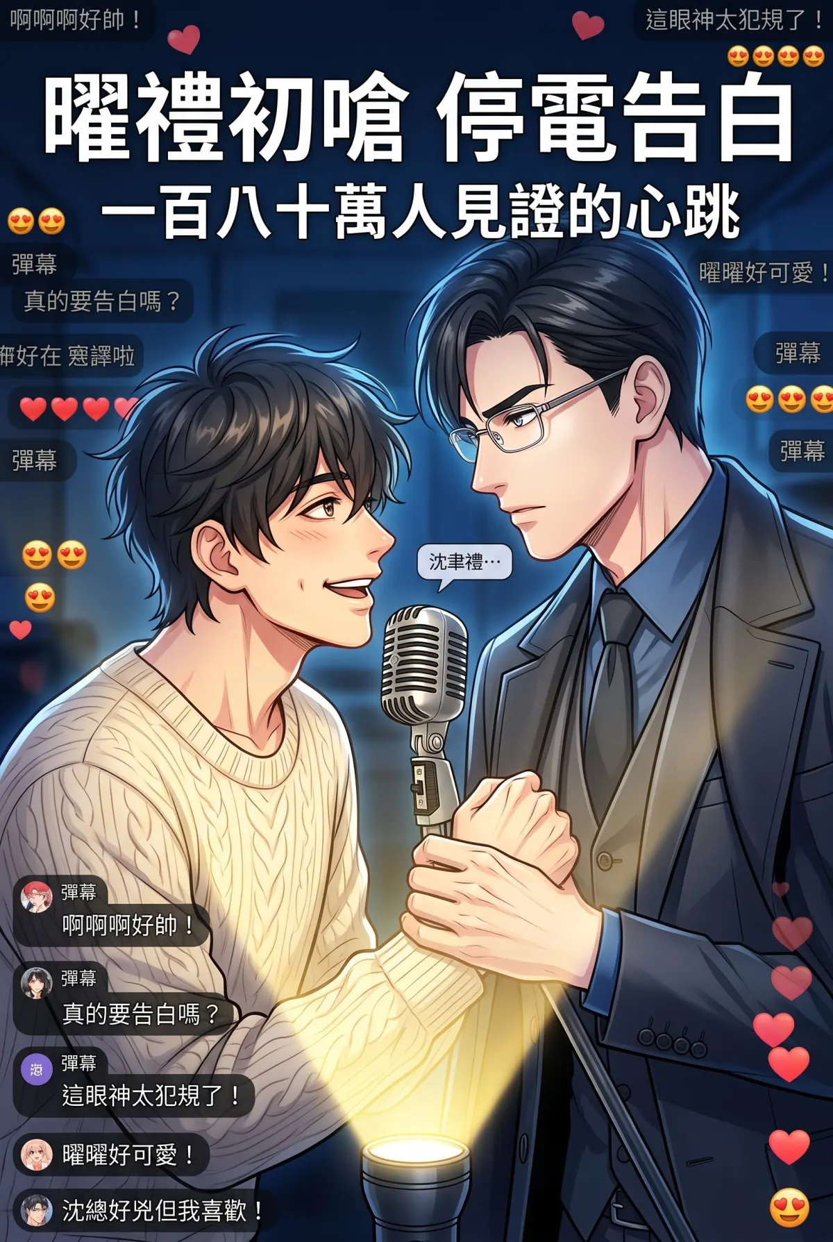 《頂流過氣後，我靠互嗆帶貨爆紅了》 第 12 集　《頂流過氣後，我靠互嗆帶貨爆紅了》 - 營業還是心動 第 1 頁