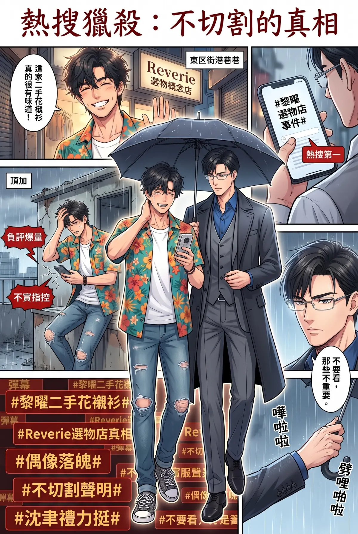 《頂流過氣後，我靠互嗆帶貨爆紅了》 第 13 集　《頂流過氣後，我靠互嗆帶貨爆紅了》 - 熱搜炎上與封殺令 第 1 頁