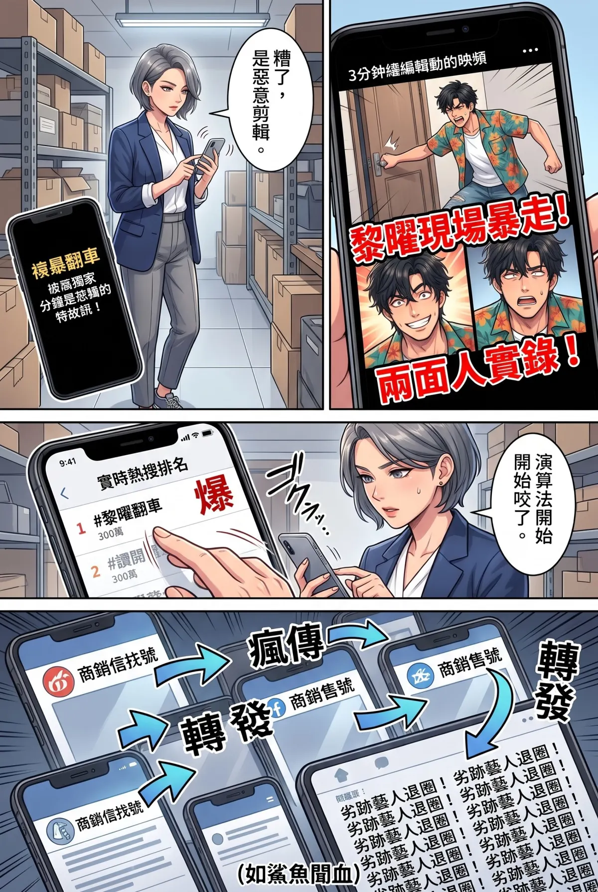《頂流過氣後，我靠互嗆帶貨爆紅了》 第 13 集　《頂流過氣後，我靠互嗆帶貨爆紅了》 - 熱搜炎上與封殺令 第 3 頁