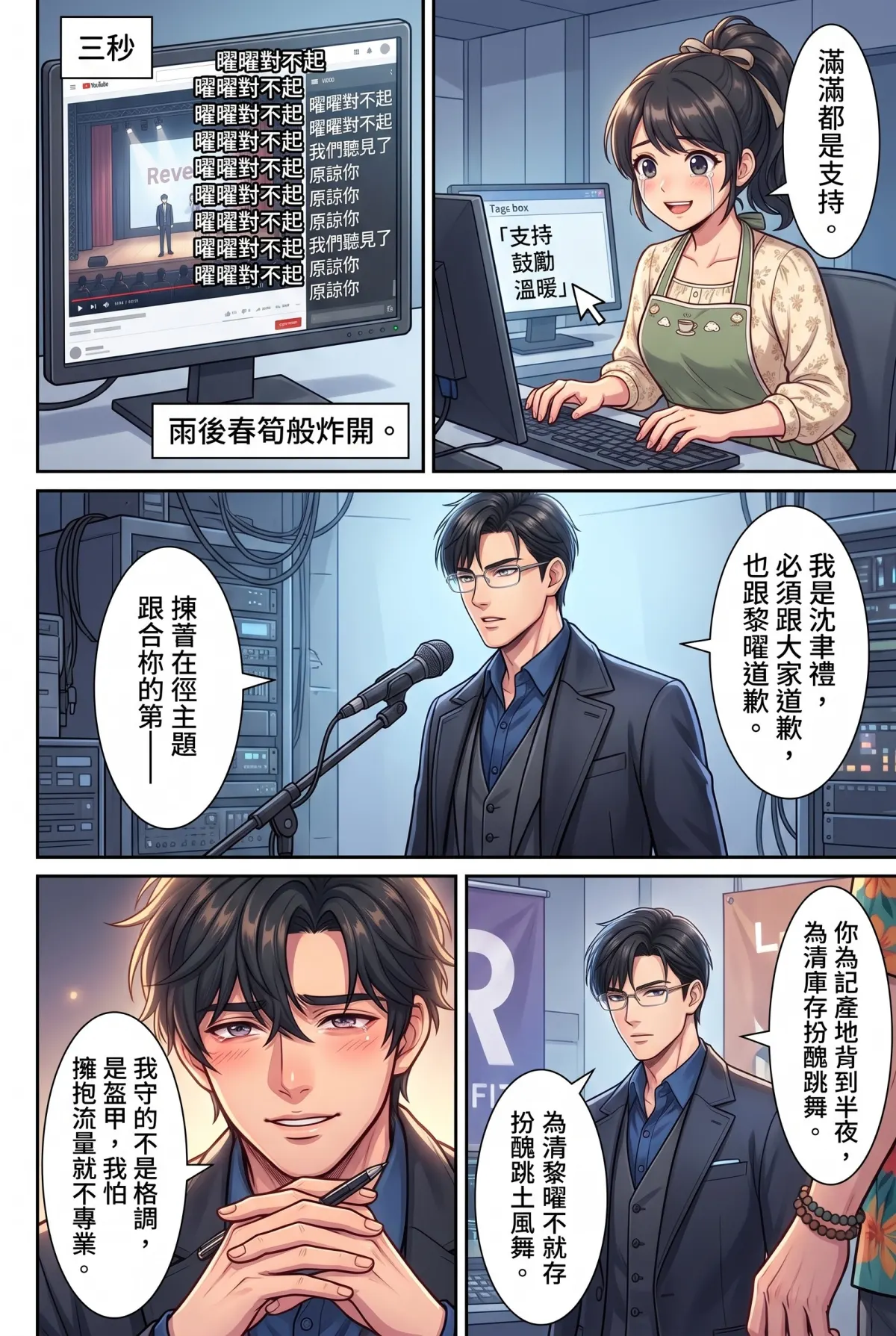 《頂流過氣後，我靠互嗆帶貨爆紅了》 第 14 集　《頂流過氣後，我靠互嗆帶貨爆紅了》 - 不按腳本的告白直播 第 13 頁