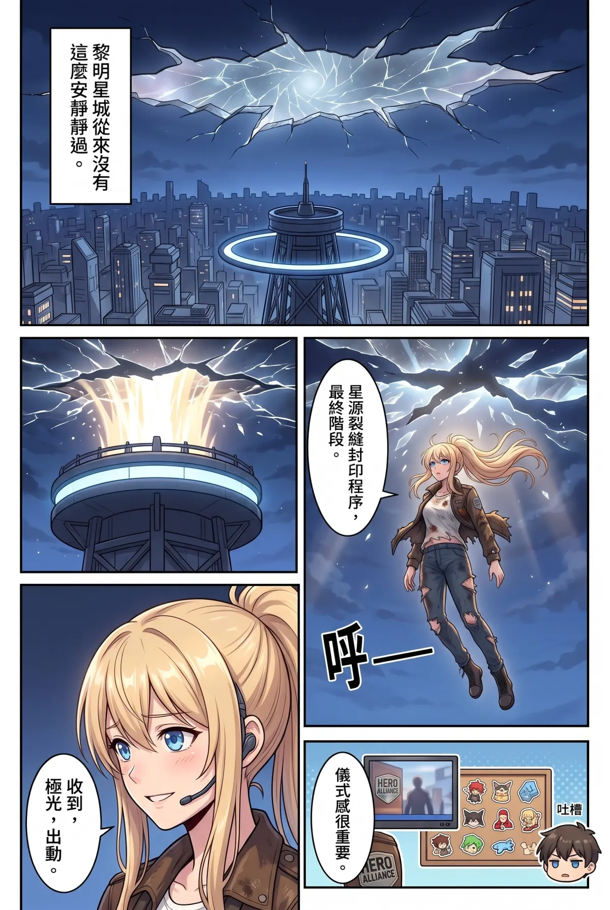 失能的極光隊長，今天也在後巷咖啡廳裝路人 第 1 集　失能的極光隊長，今天也在後巷咖啡廳裝路人 - 極光熄滅的那一天 第 2 頁