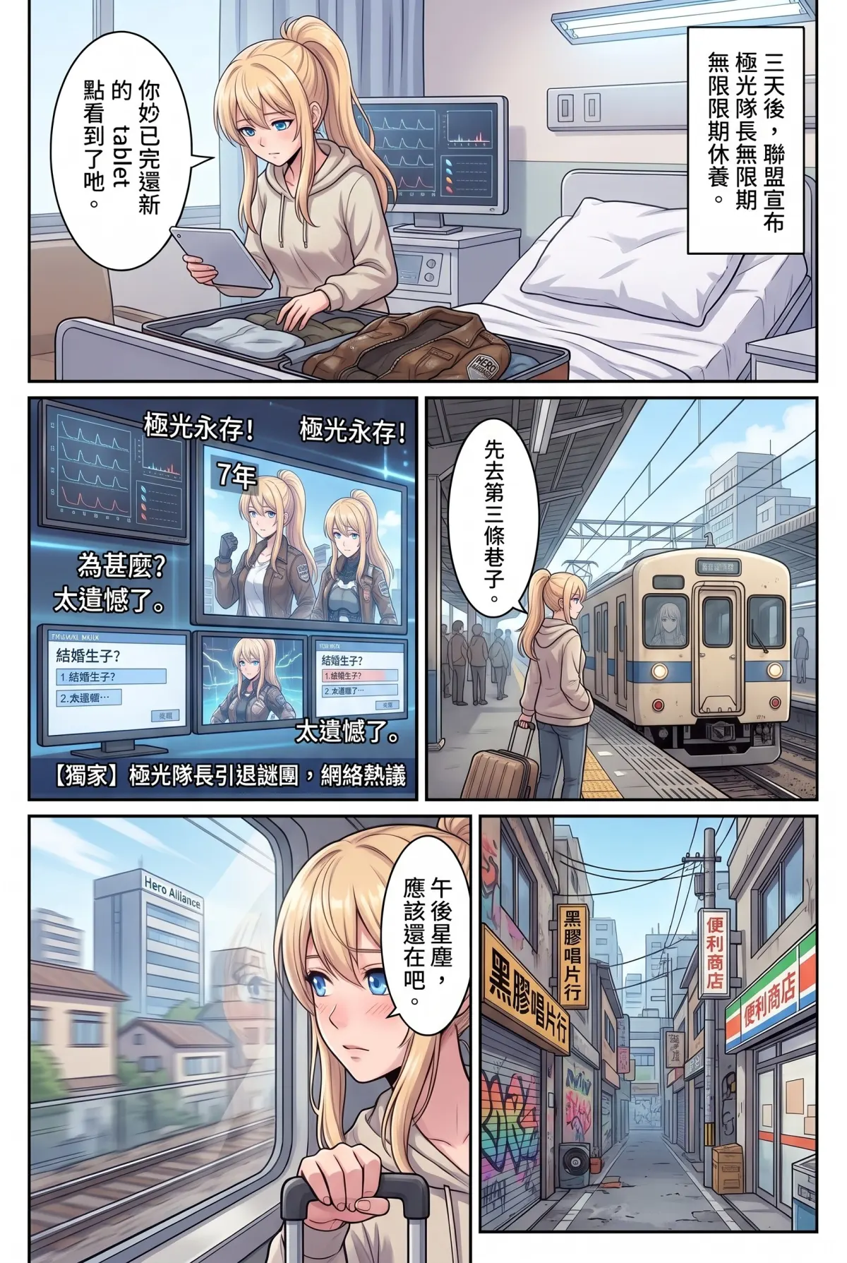 失能的極光隊長，今天也在後巷咖啡廳裝路人 第 1 集　失能的極光隊長，今天也在後巷咖啡廳裝路人 - 極光熄滅的那一天 第 6 頁