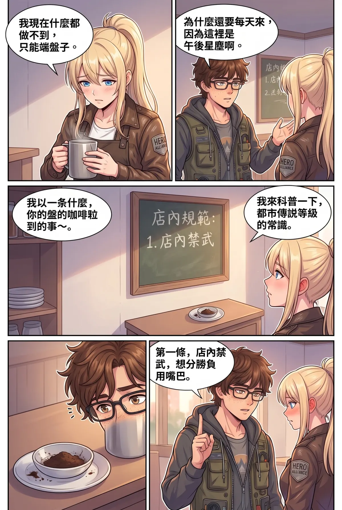 失能的極光隊長，今天也在後巷咖啡廳裝路人 第 3 集　失能的極光隊長，今天也在後巷咖啡廳裝路人 - 後巷庇護所嘴砲條款 第 7 頁