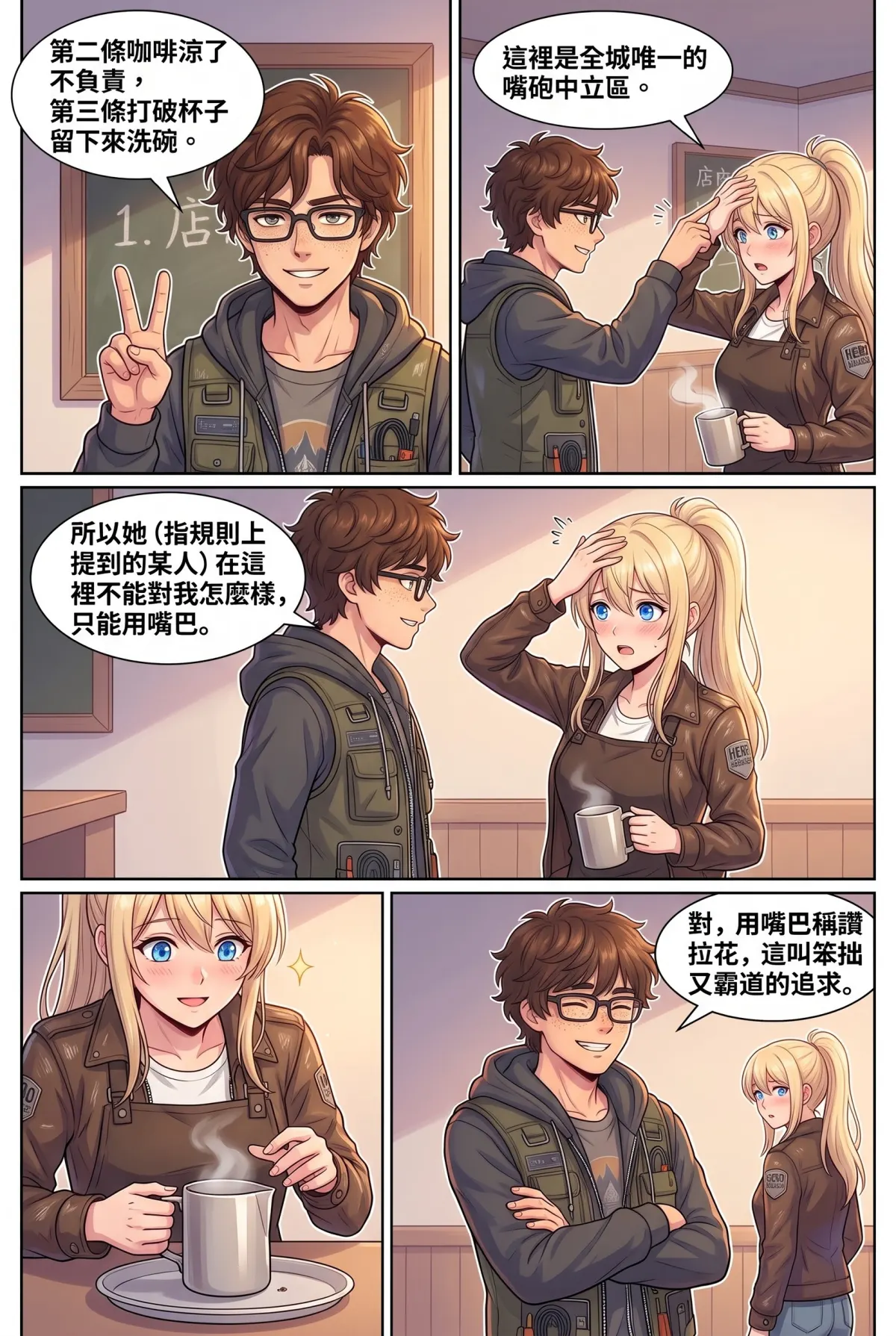 失能的極光隊長，今天也在後巷咖啡廳裝路人 第 3 集　失能的極光隊長，今天也在後巷咖啡廳裝路人 - 後巷庇護所嘴砲條款 第 8 頁