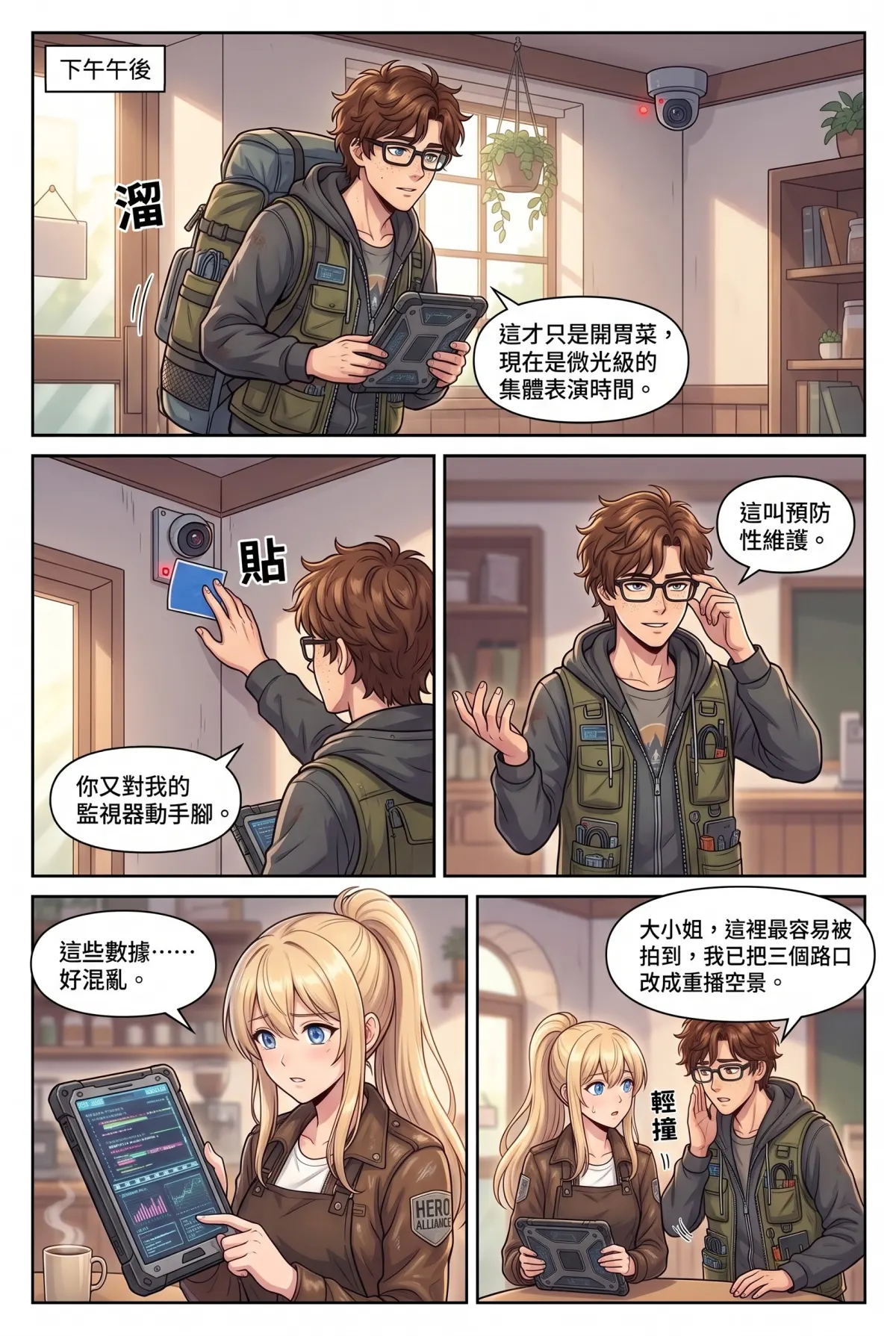 失能的極光隊長，今天也在後巷咖啡廳裝路人 第 4 集　失能的極光隊長，今天也在後巷咖啡廳裝路人 - 失控的自動販賣機 第 5 頁