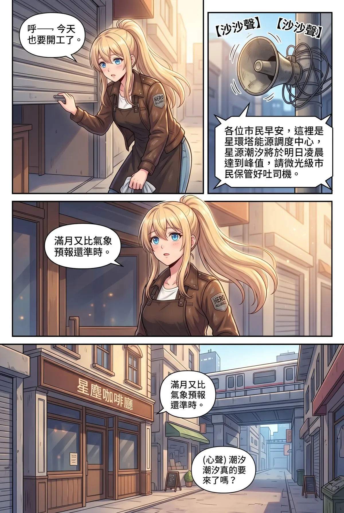 失能的極光隊長，今天也在後巷咖啡廳裝路人 第 4 集　失能的極光隊長，今天也在後巷咖啡廳裝路人 - 失控的自動販賣機 第 2 頁