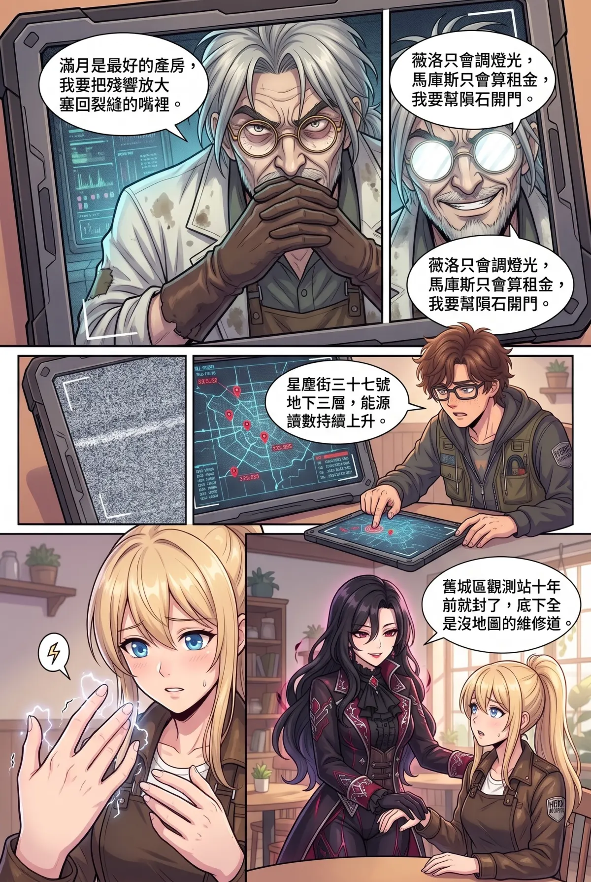 失能的極光隊長，今天也在後巷咖啡廳裝路人 第 10 集　失能的極光隊長，今天也在後巷咖啡廳裝路人 - 地下室的低語 第 6 頁