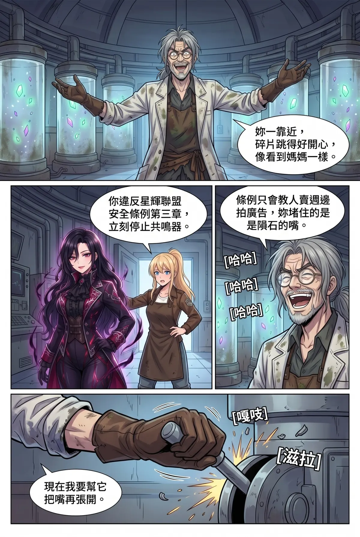 失能的極光隊長，今天也在後巷咖啡廳裝路人 第 10 集　失能的極光隊長，今天也在後巷咖啡廳裝路人 - 地下室的低語 第 11 頁