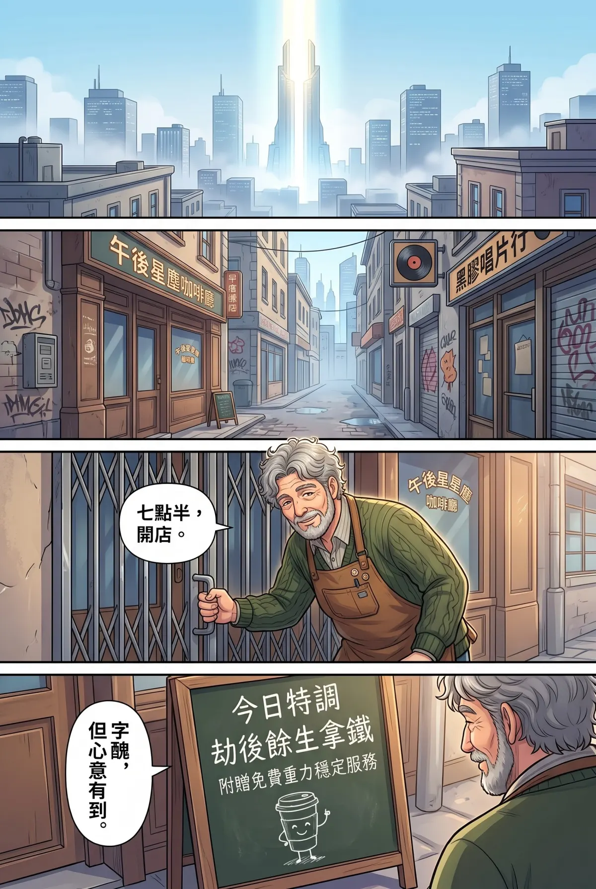 失能的極光隊長，今天也在後巷咖啡廳裝路人 第 11 集　失能的極光隊長，今天也在後巷咖啡廳裝路人 - 催債打手的拜訪 第 2 頁