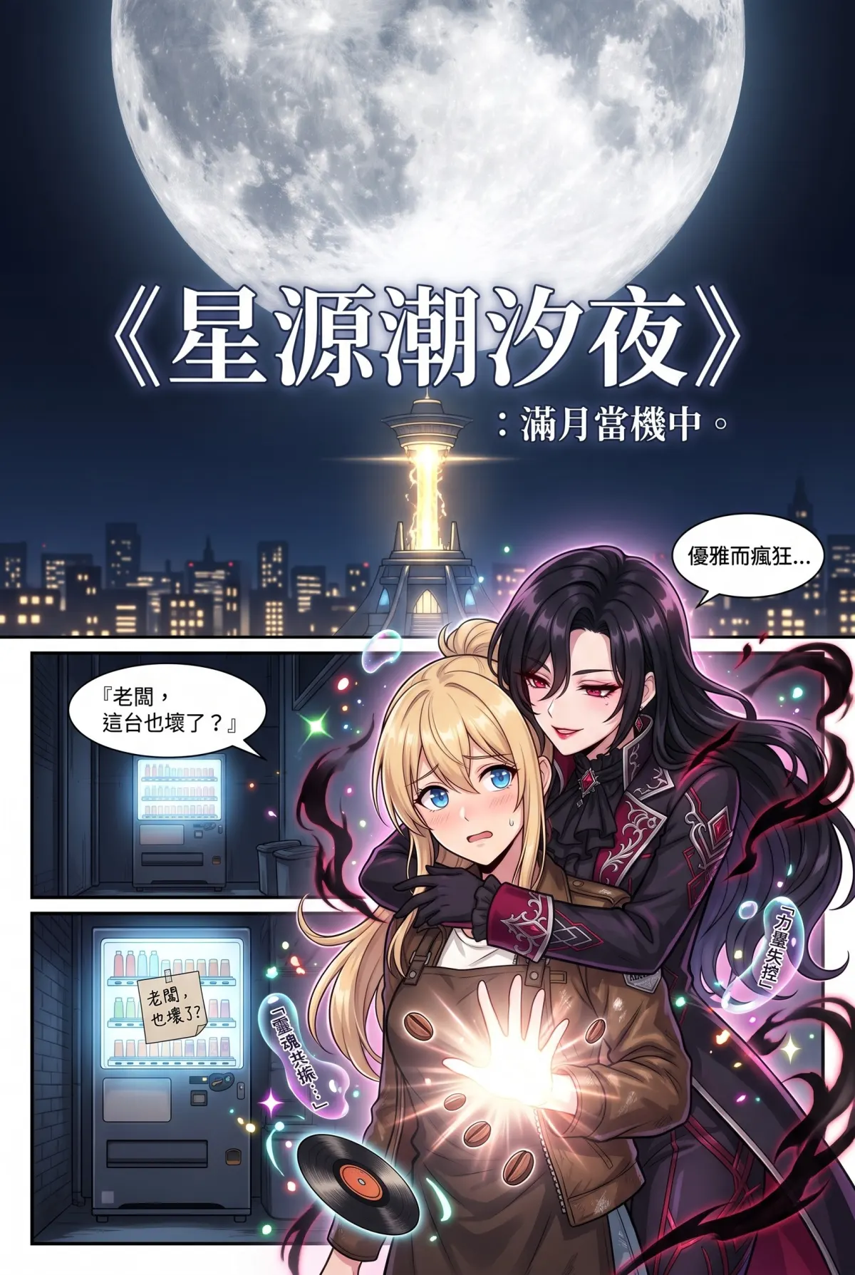 失能的極光隊長，今天也在後巷咖啡廳裝路人 第 12 集　失能的極光隊長，今天也在後巷咖啡廳裝路人 - 滿月當機之夜 第 1 頁
