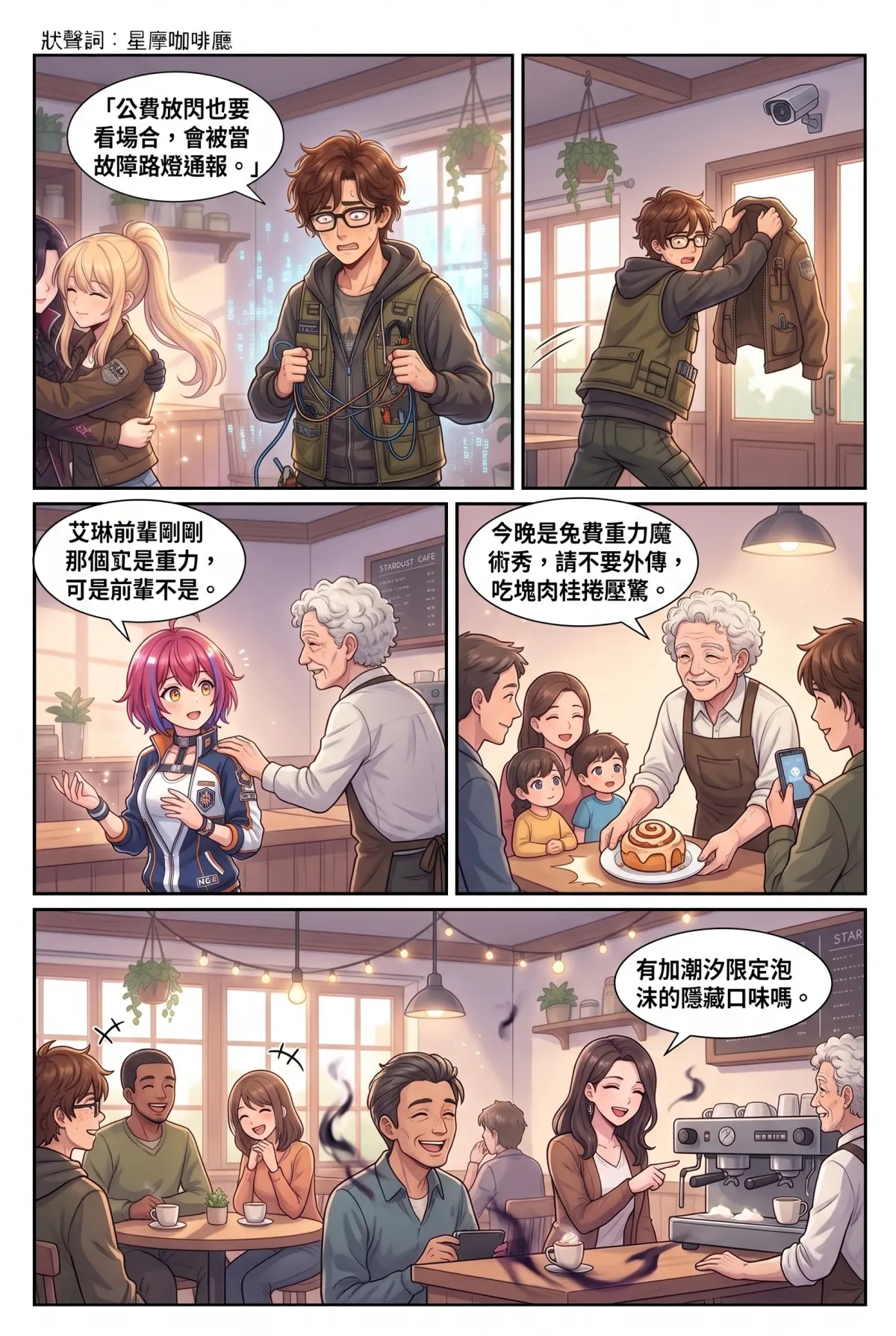 失能的極光隊長，今天也在後巷咖啡廳裝路人 第 12 集　失能的極光隊長，今天也在後巷咖啡廳裝路人 - 滿月當機之夜 第 11 頁