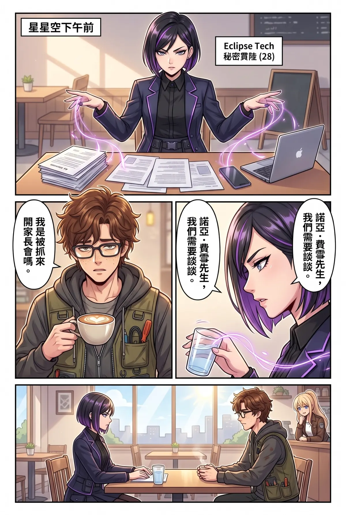 失能的極光隊長，今天也在後巷咖啡廳裝路人 第 14 集　失能的極光隊長，今天也在後巷咖啡廳裝路人 - 秘書的戀愛作戰會議 第 3 頁