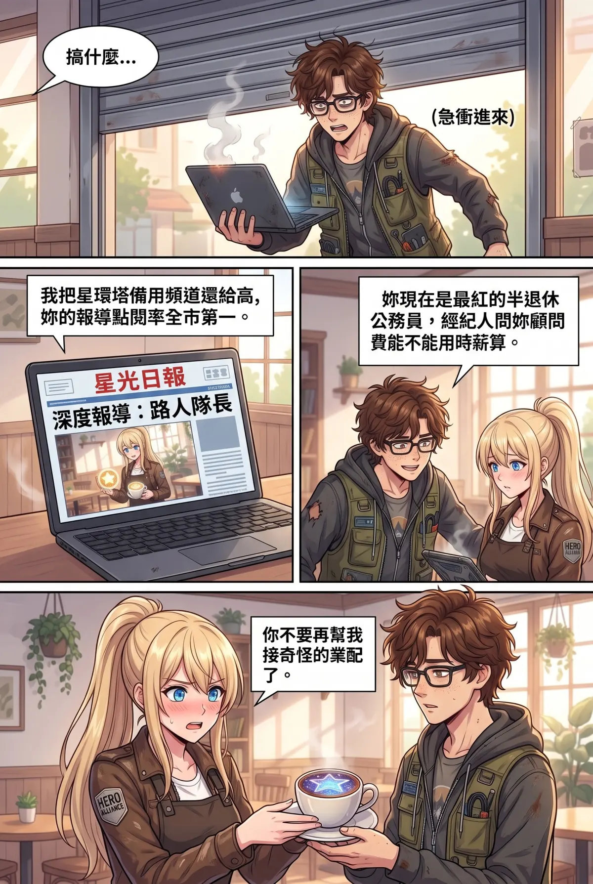 失能的極光隊長，今天也在後巷咖啡廳裝路人 第 20 集　失能的極光隊長，今天也在後巷咖啡廳裝路人 - 午後星塵的日常 第 7 頁
