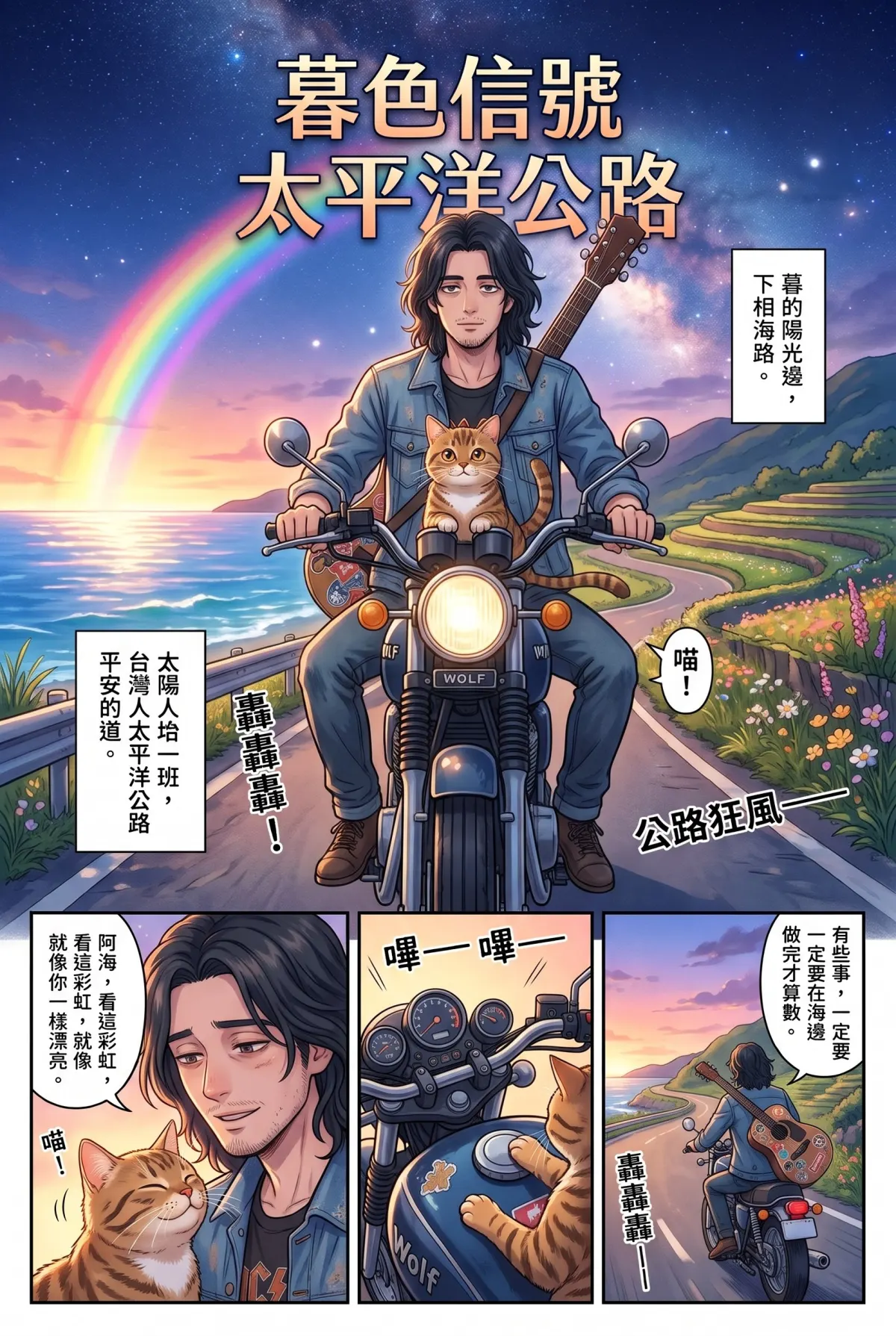 《太平洋公路：破吉他與信號槍的午後》 第 1 集　《太平洋公路：破吉他與信號槍的午後》 - 第一章：最後的走音安可 第 1 頁