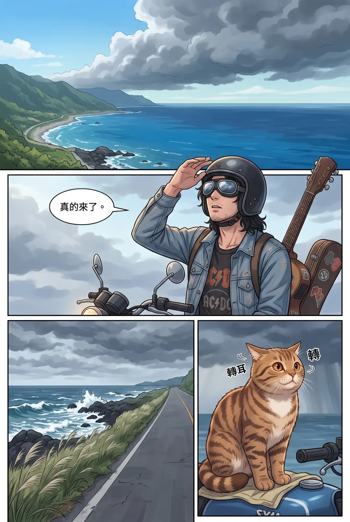 《太平洋公路：破吉他與信號槍的午後》 第 2 集　《太平洋公路：破吉他與信號槍的午後》 - 第二章：舊加油站的咖啡香 第 4 頁