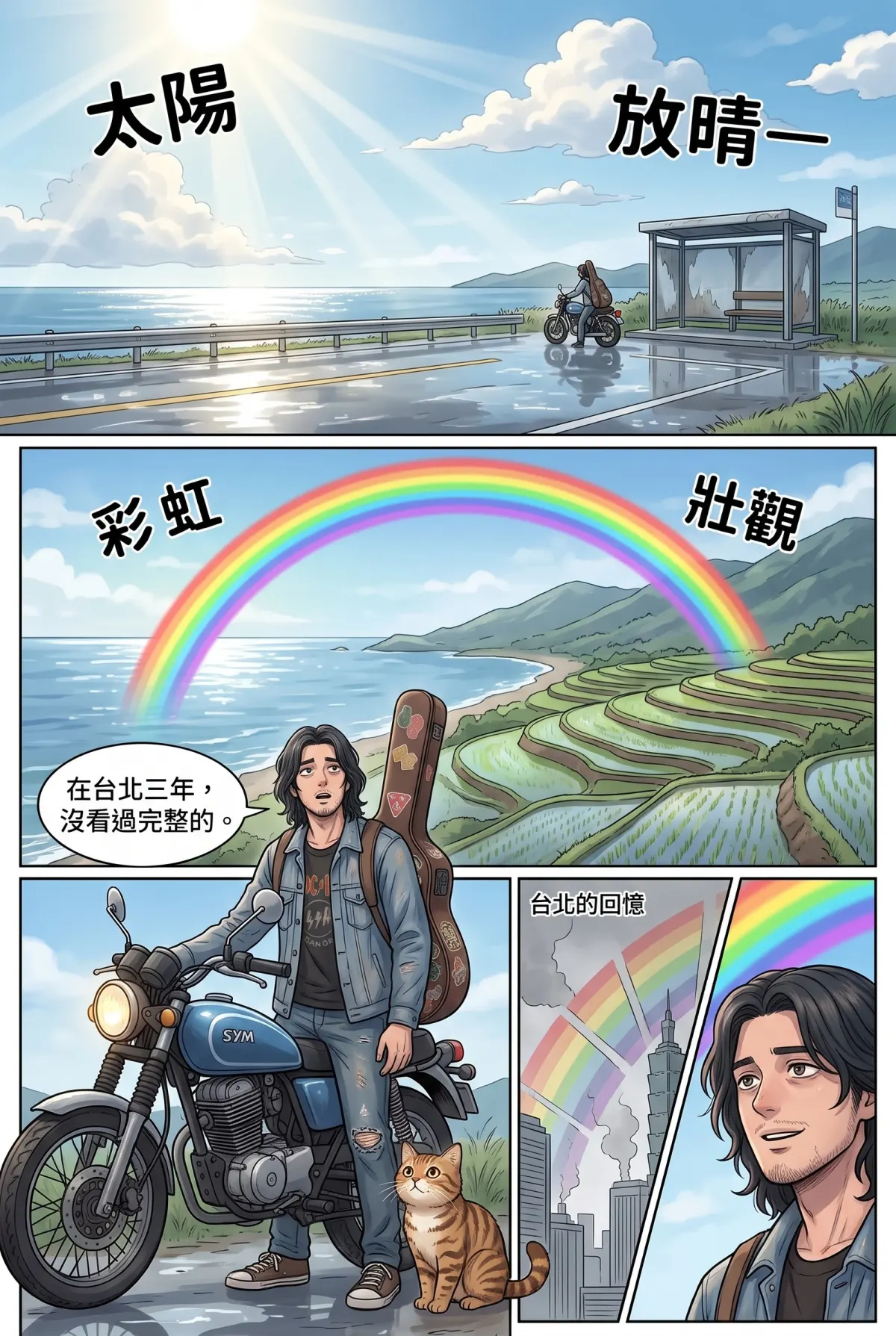 《太平洋公路：破吉他與信號槍的午後》 第 2 集　《太平洋公路：破吉他與信號槍的午後》 - 第二章：舊加油站的咖啡香 第 6 頁
