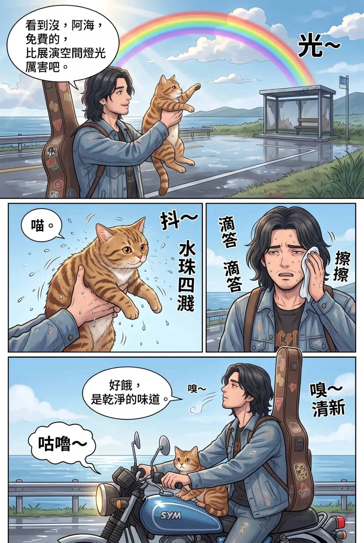 《太平洋公路：破吉他與信號槍的午後》 第 2 集　《太平洋公路：破吉他與信號槍的午後》 - 第二章：舊加油站的咖啡香 第 7 頁