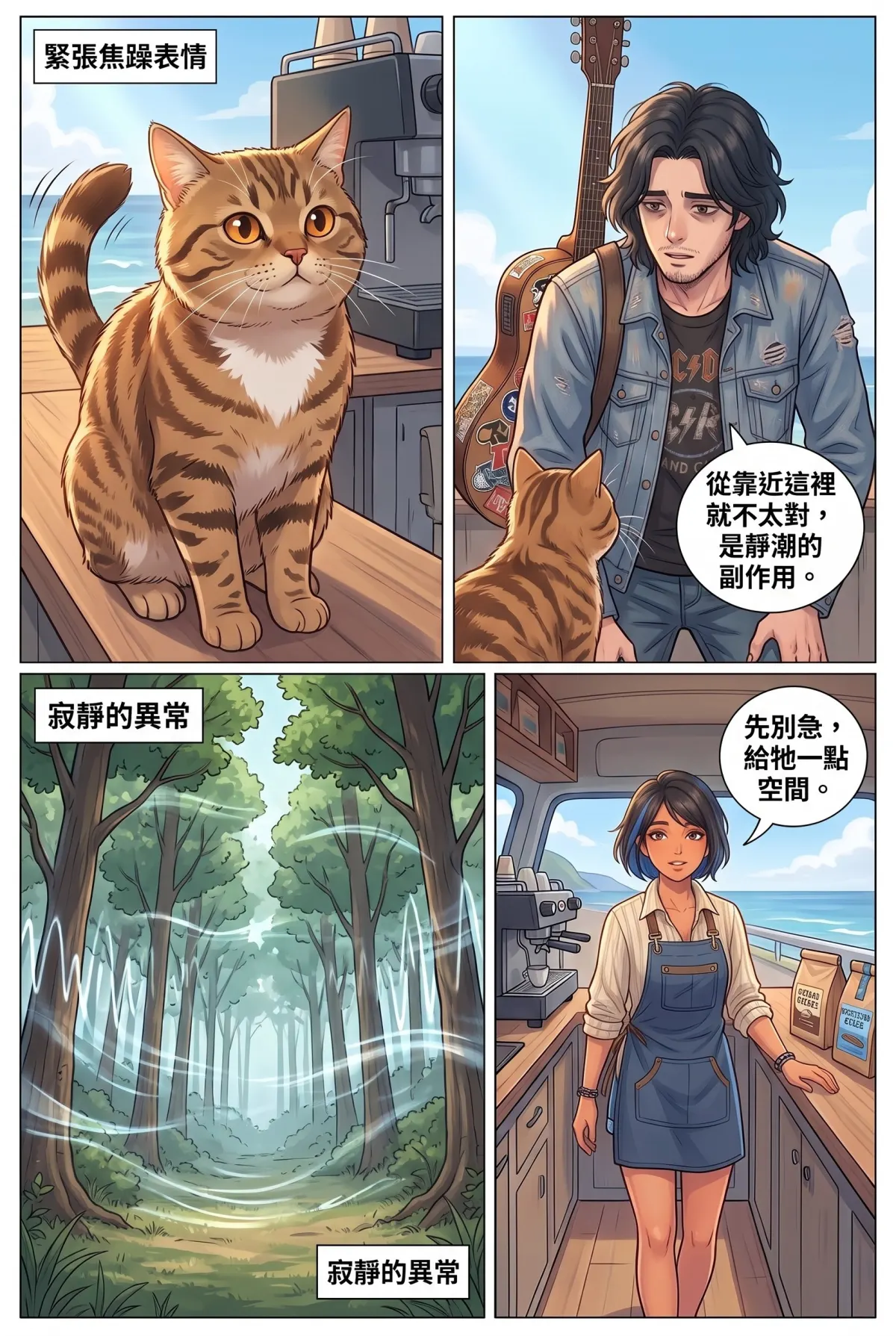 《太平洋公路：破吉他與信號槍的午後》 第 2 集　《太平洋公路：破吉他與信號槍的午後》 - 第二章：舊加油站的咖啡香 第 12 頁