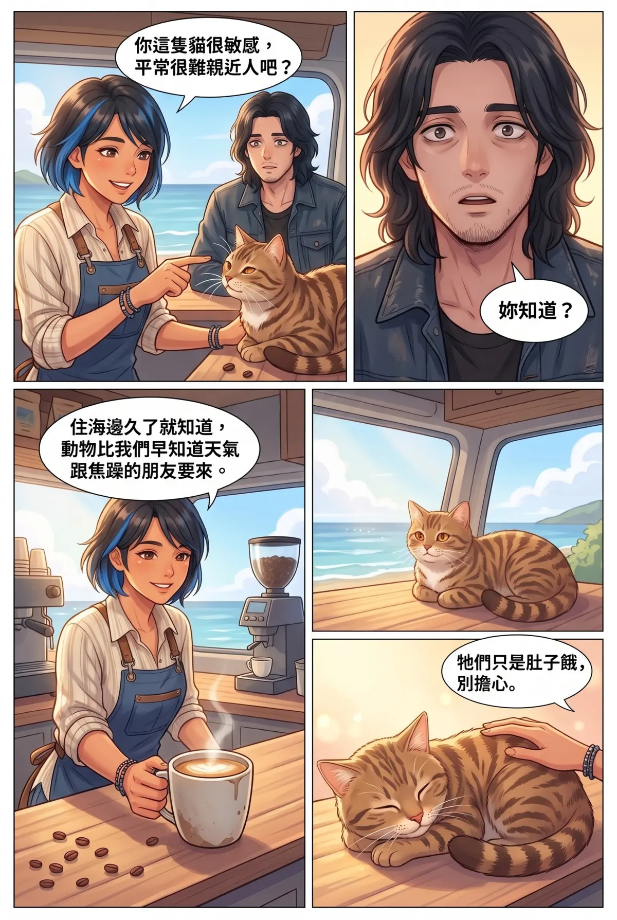 《太平洋公路：破吉他與信號槍的午後》 第 2 集　《太平洋公路：破吉他與信號槍的午後》 - 第二章：舊加油站的咖啡香 第 15 頁