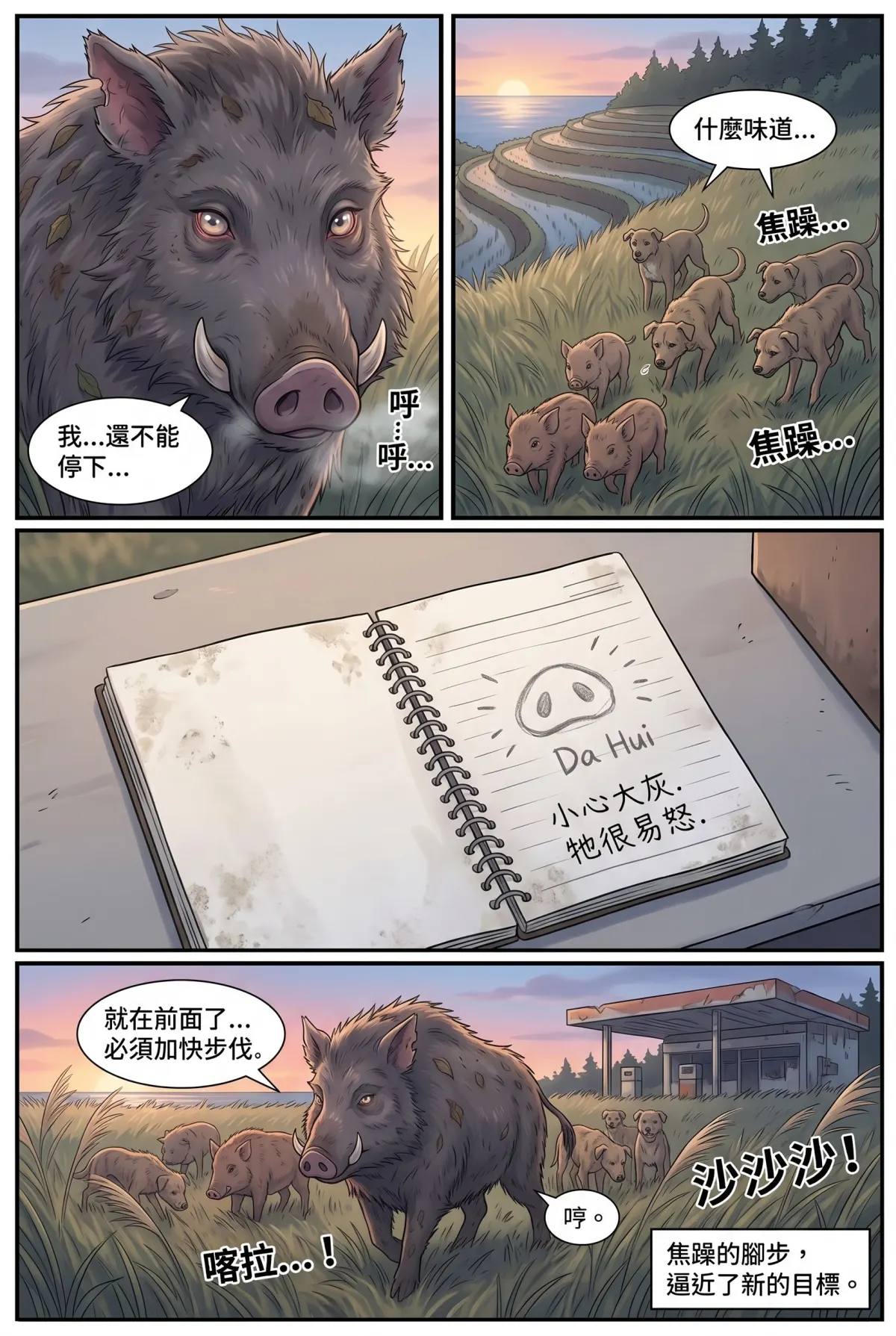 《太平洋公路：破吉他與信號槍的午後》 第 3 集　《太平洋公路：破吉他與信號槍的午後》 - 第三章：黃昏時分牠們來了 第 8 頁