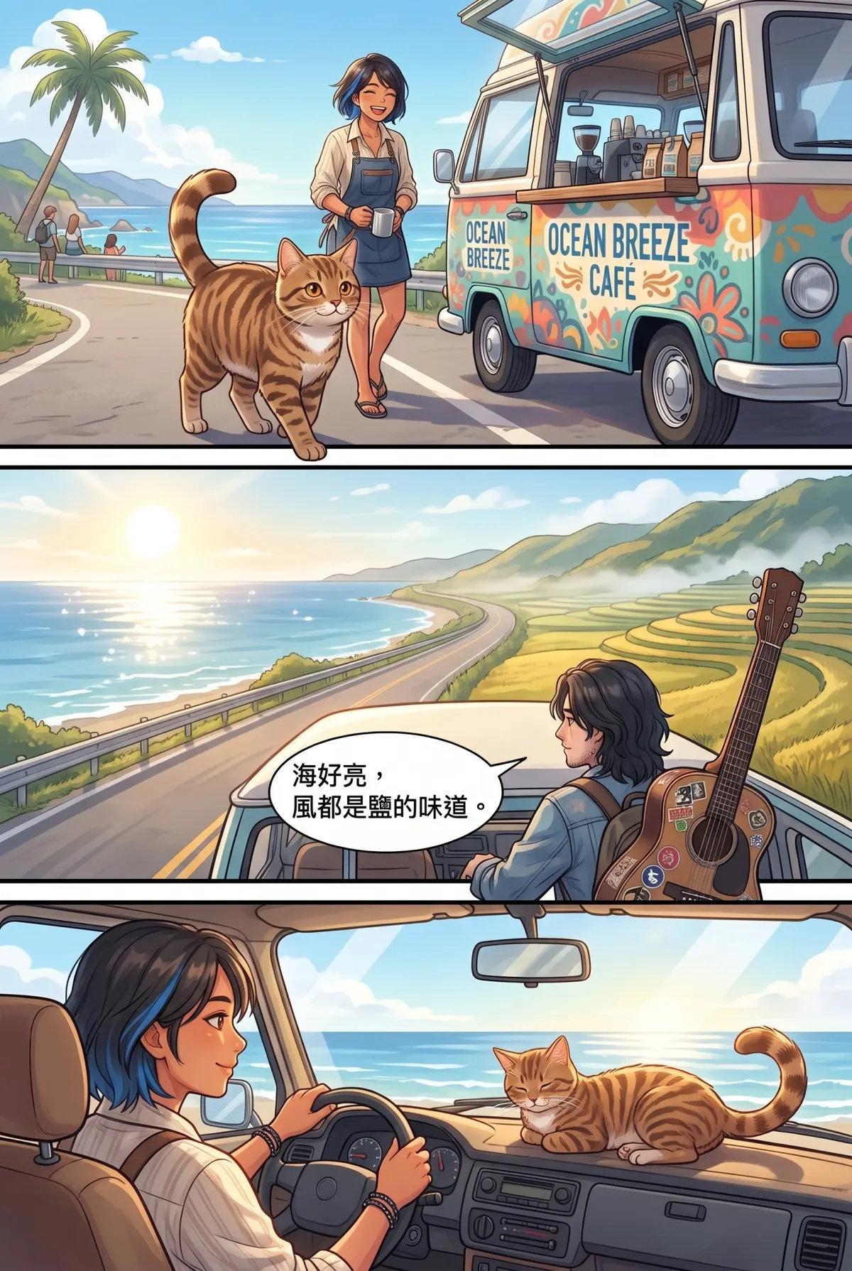 《太平洋公路：破吉他與信號槍的午後》 第 4 集　《太平洋公路：破吉他與信號槍的午後》 - 第四章：廢棄小學的未寄信 第 5 頁