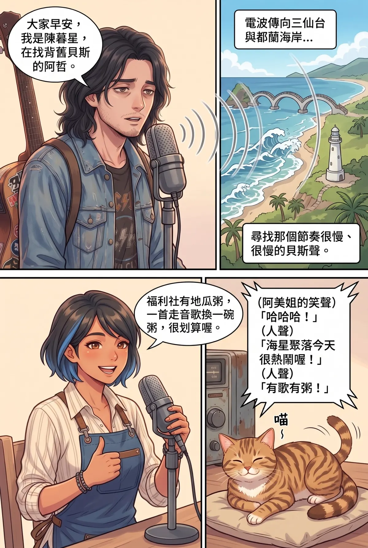 《太平洋公路：破吉他與信號槍的午後》 第 4 集　《太平洋公路：破吉他與信號槍的午後》 - 第四章：廢棄小學的未寄信 第 13 頁