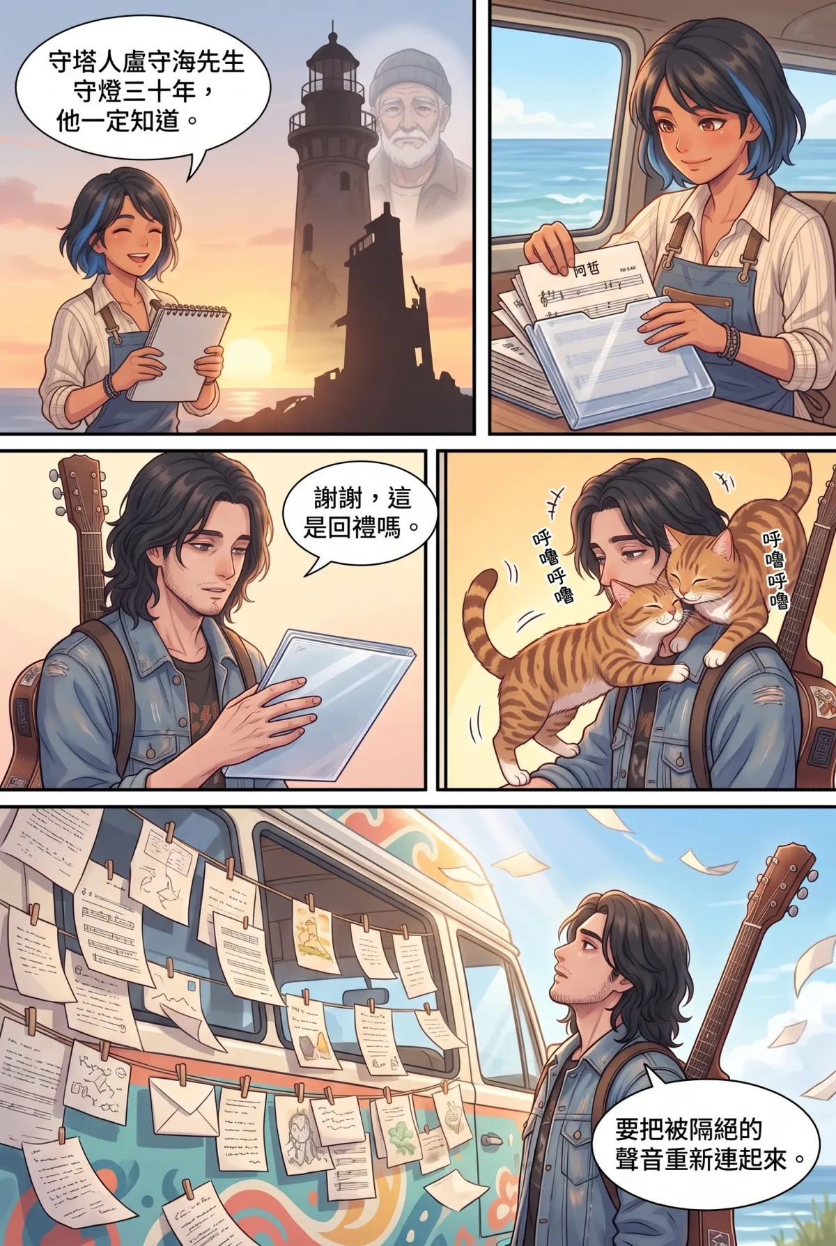 《太平洋公路：破吉他與信號槍的午後》 第 4 集　《太平洋公路：破吉他與信號槍的午後》 - 第四章：廢棄小學的未寄信 第 15 頁