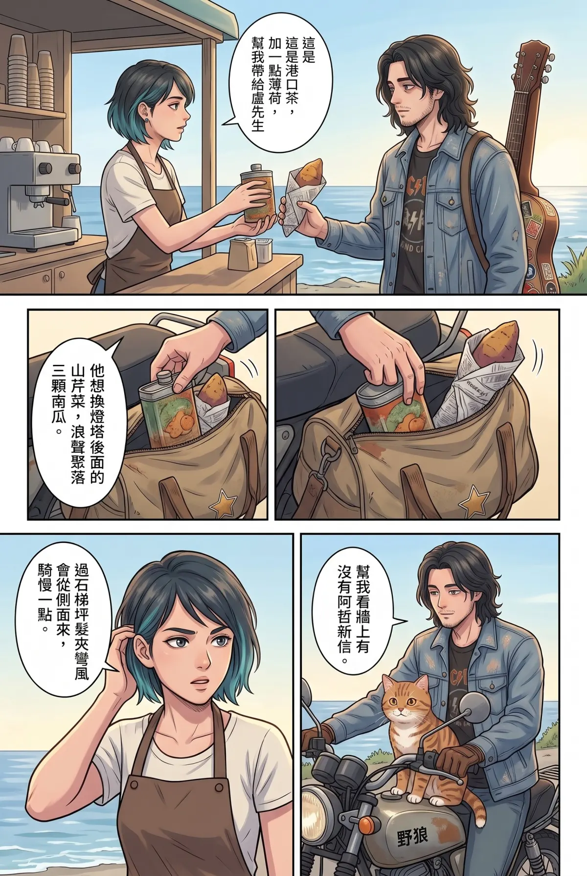 《太平洋公路：破吉他與信號槍的午後》 第 5 集　《太平洋公路：破吉他與信號槍的午後》 - 第五章：燈塔守護人的茶 第 3 頁