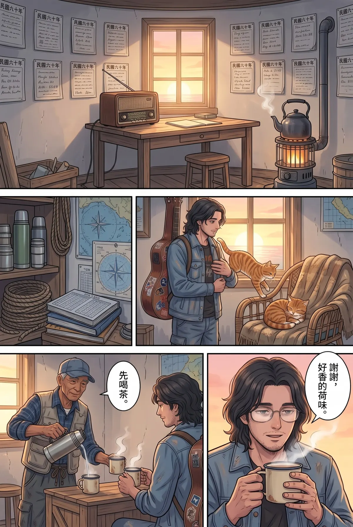 《太平洋公路：破吉他與信號槍的午後》 第 5 集　《太平洋公路：破吉他與信號槍的午後》 - 第五章：燈塔守護人的茶 第 10 頁