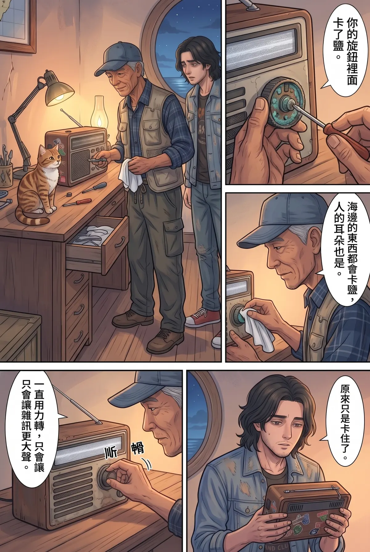 《太平洋公路：破吉他與信號槍的午後》 第 5 集　《太平洋公路：破吉他與信號槍的午後》 - 第五章：燈塔守護人的茶 第 14 頁