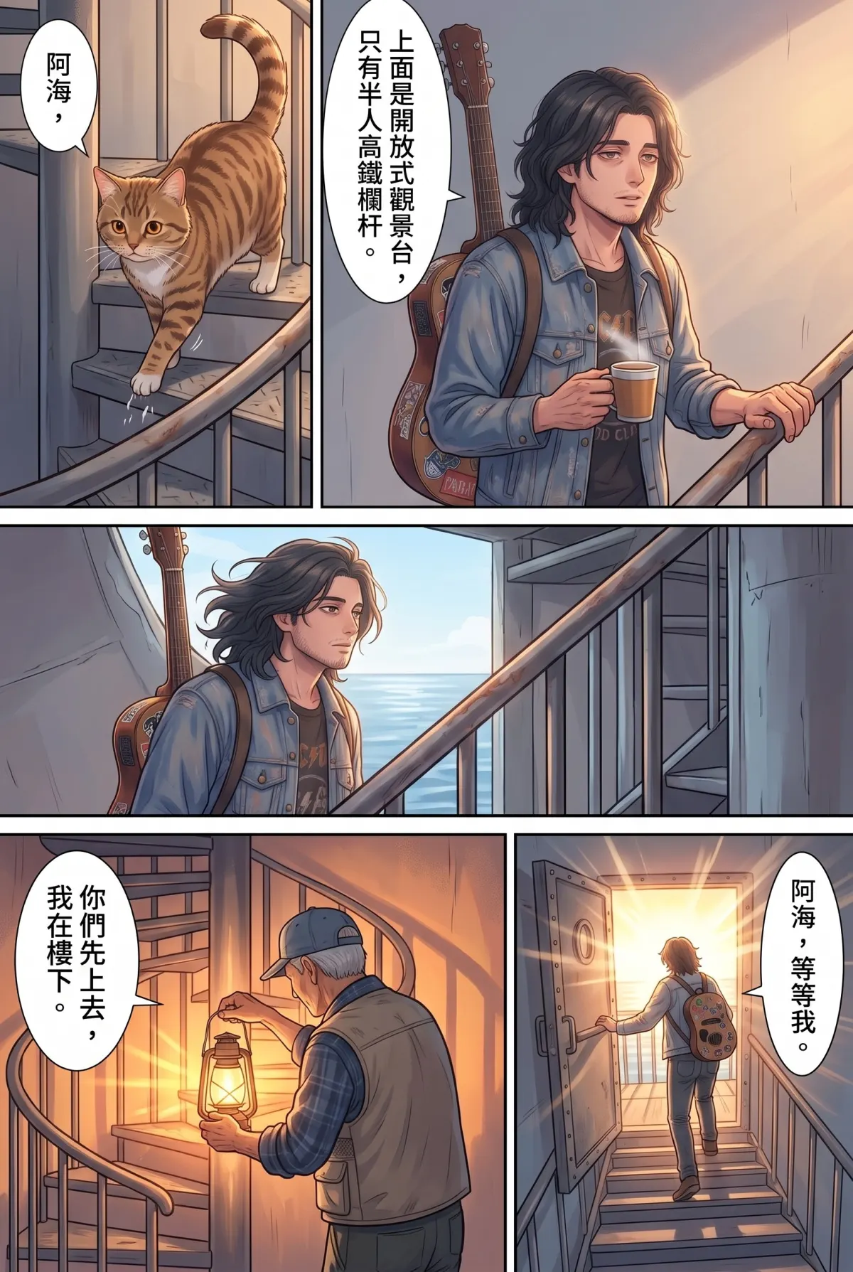 《太平洋公路：破吉他與信號槍的午後》 第 5 集　《太平洋公路：破吉他與信號槍的午後》 - 第五章：燈塔守護人的茶 第 16 頁