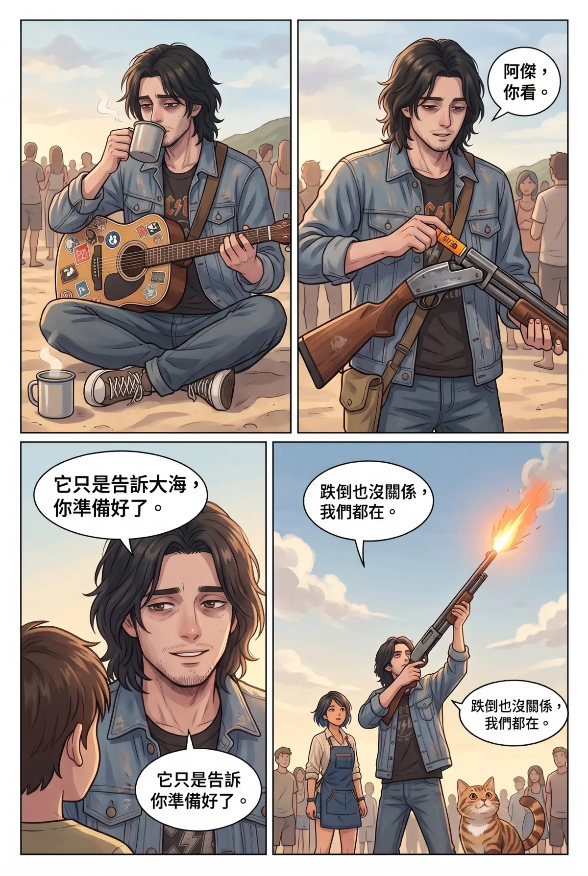 《太平洋公路：破吉他與信號槍的午後》 第 6 集　《太平洋公路：破吉他與信號槍的午後》 - 第六章：不敢追浪的少年 第 13 頁