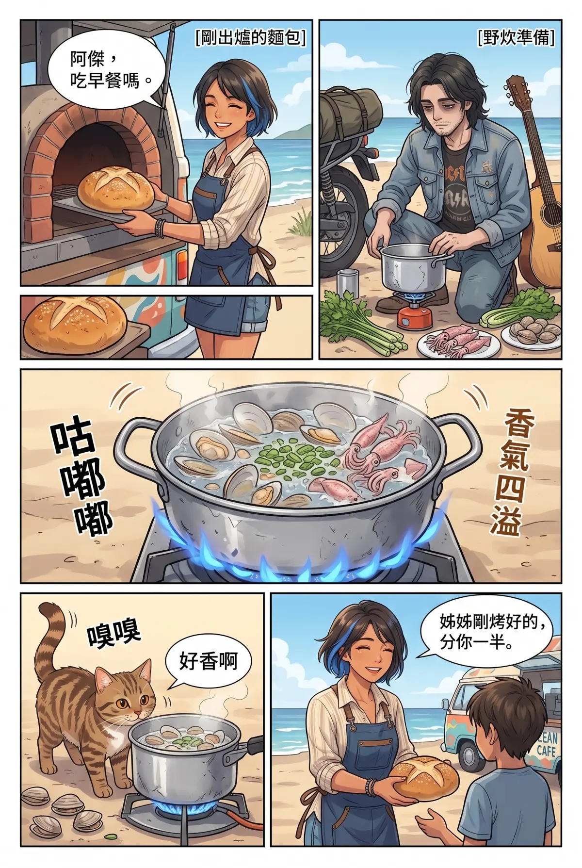 《太平洋公路：破吉他與信號槍的午後》 第 6 集　《太平洋公路：破吉他與信號槍的午後》 - 第六章：不敢追浪的少年 第 9 頁