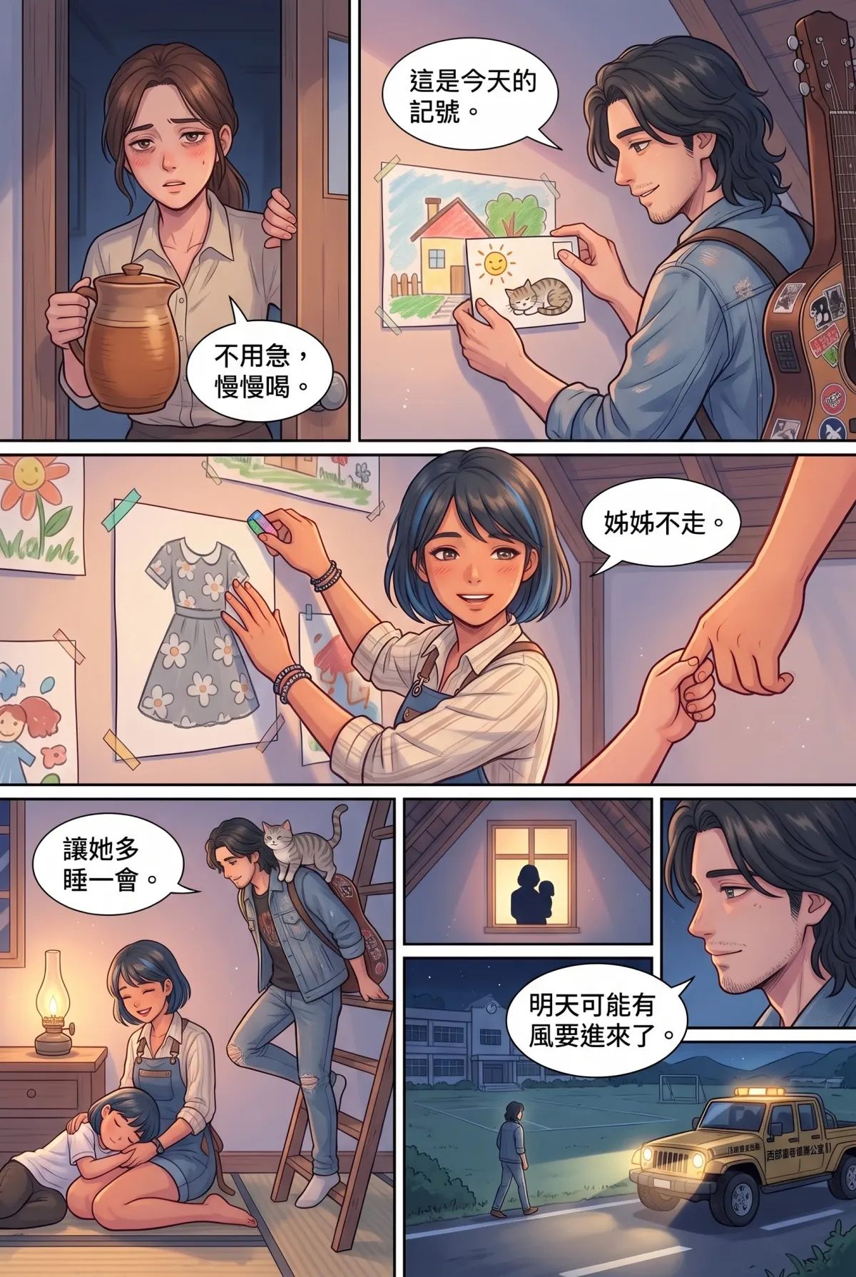 《太平洋公路：破吉他與信號槍的午後》 第 7 集　《太平洋公路：破吉他與信號槍的午後》 - 第七章：失語小女孩的歌 第 18 頁