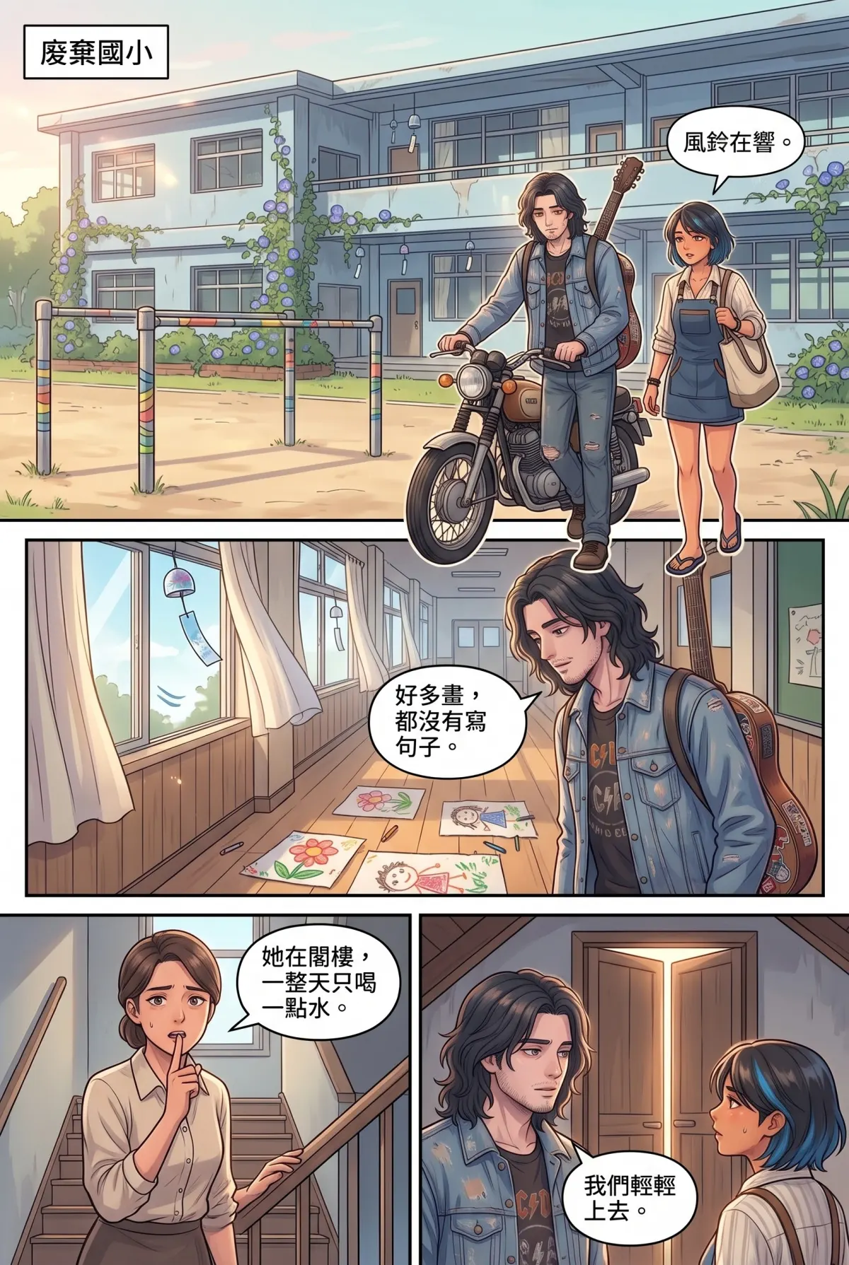 《太平洋公路：破吉他與信號槍的午後》 第 7 集　《太平洋公路：破吉他與信號槍的午後》 - 第七章：失語小女孩的歌 第 4 頁