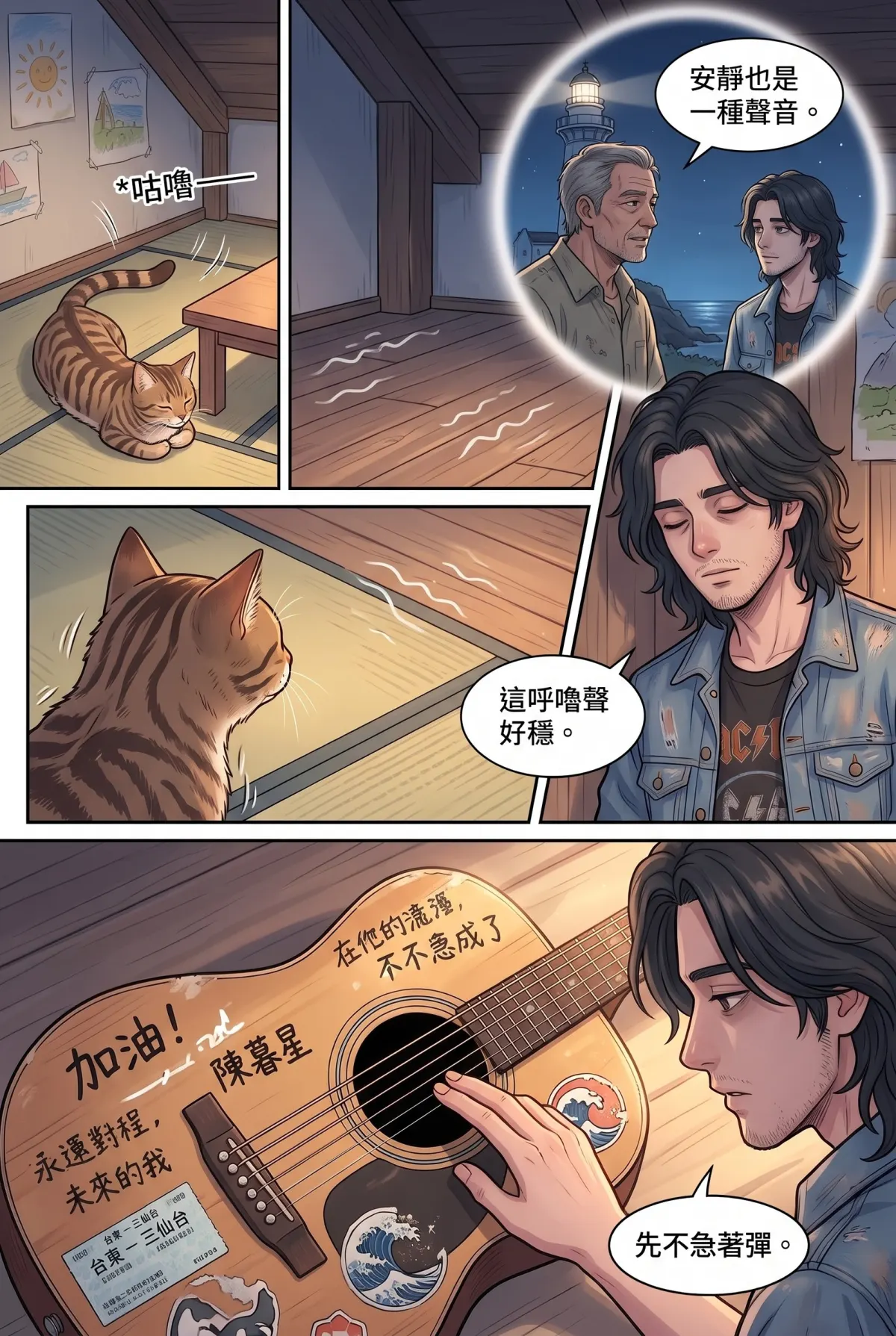 《太平洋公路：破吉他與信號槍的午後》 第 7 集　《太平洋公路：破吉他與信號槍的午後》 - 第七章：失語小女孩的歌 第 7 頁