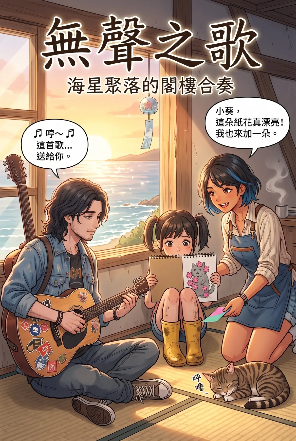 《太平洋公路：破吉他與信號槍的午後》 第 7 集　《太平洋公路：破吉他與信號槍的午後》 - 第七章：失語小女孩的歌 第 1 頁