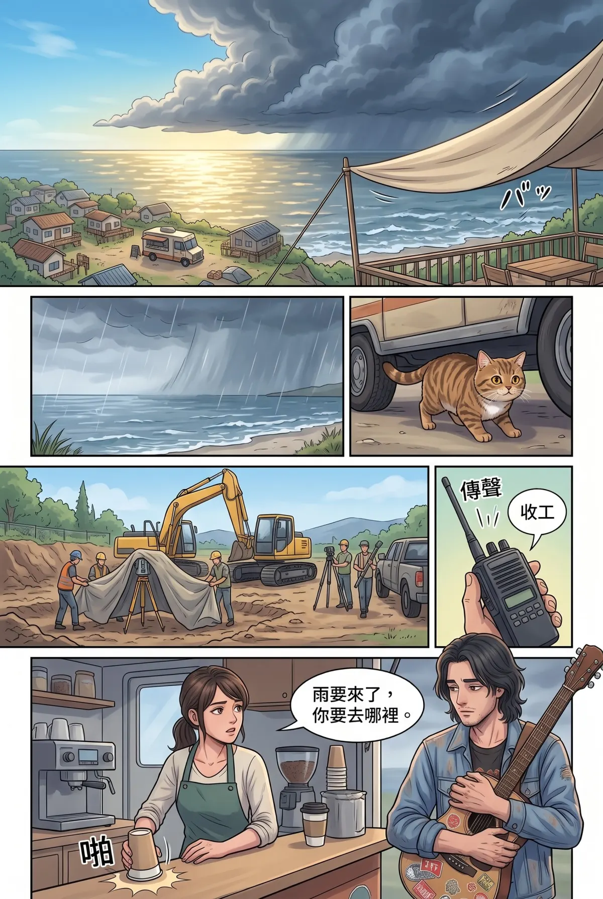 《太平洋公路：破吉他與信號槍的午後》 第 9 集　《太平洋公路：破吉他與信號槍的午後》 - 第九章：雨後的花籽彈 第 8 頁