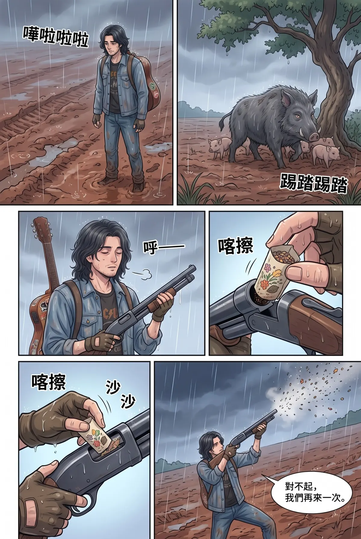 《太平洋公路：破吉他與信號槍的午後》 第 9 集　《太平洋公路：破吉他與信號槍的午後》 - 第九章：雨後的花籽彈 第 12 頁