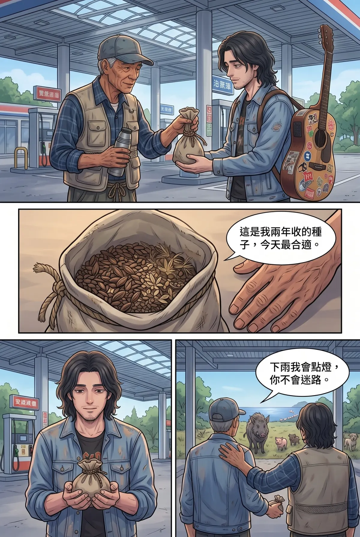 《太平洋公路：破吉他與信號槍的午後》 第 9 集　《太平洋公路：破吉他與信號槍的午後》 - 第九章：雨後的花籽彈 第 7 頁
