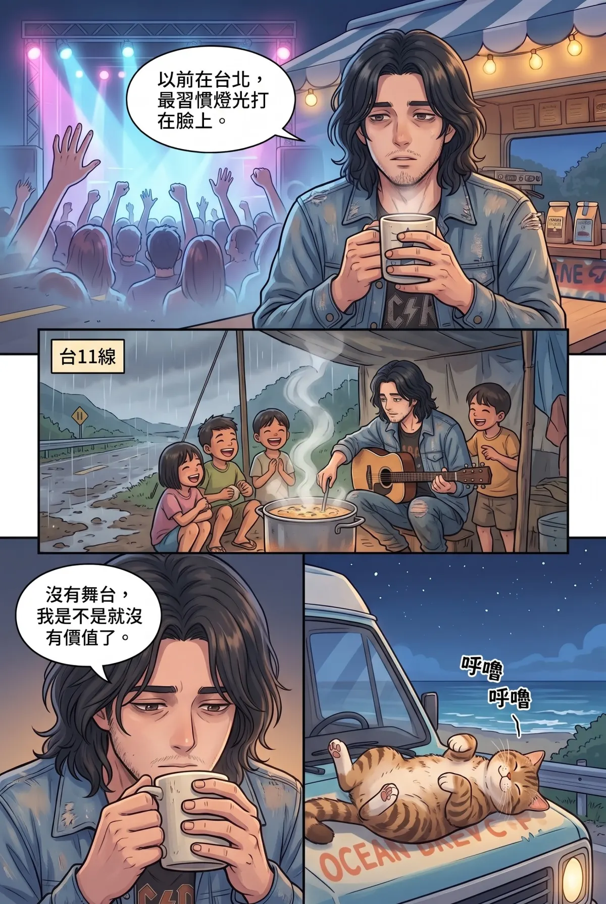 《太平洋公路：破吉他與信號槍的午後》 第 10 集　《太平洋公路：破吉他與信號槍的午後》 - 第十章：行動咖啡車的深夜廣播 第 8 頁