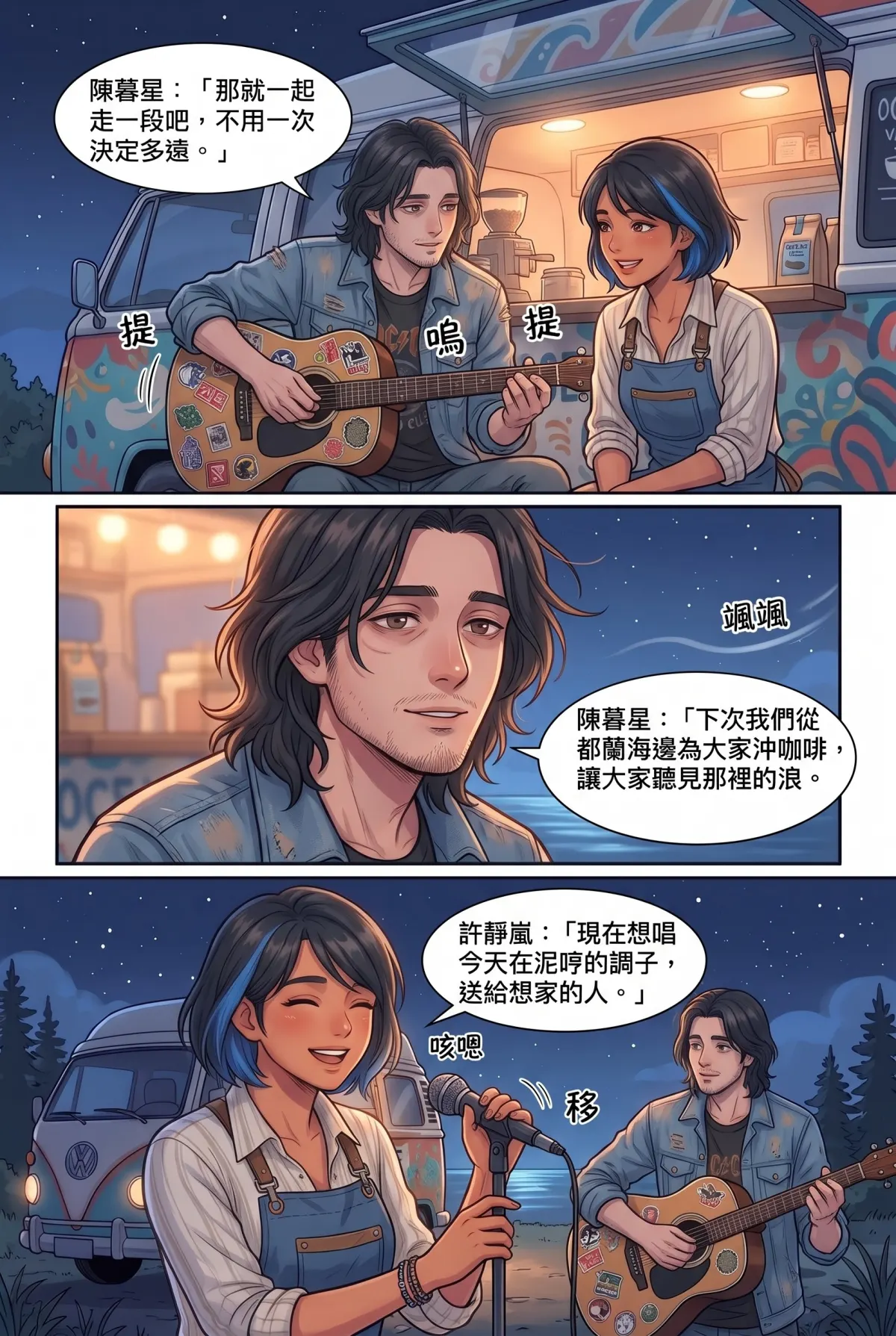 《太平洋公路：破吉他與信號槍的午後》 第 10 集　《太平洋公路：破吉他與信號槍的午後》 - 第十章：行動咖啡車的深夜廣播 第 14 頁