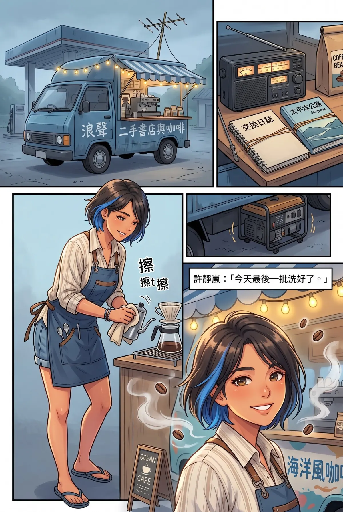 《太平洋公路：破吉他與信號槍的午後》 第 10 集　《太平洋公路：破吉他與信號槍的午後》 - 第十章：行動咖啡車的深夜廣播 第 4 頁
