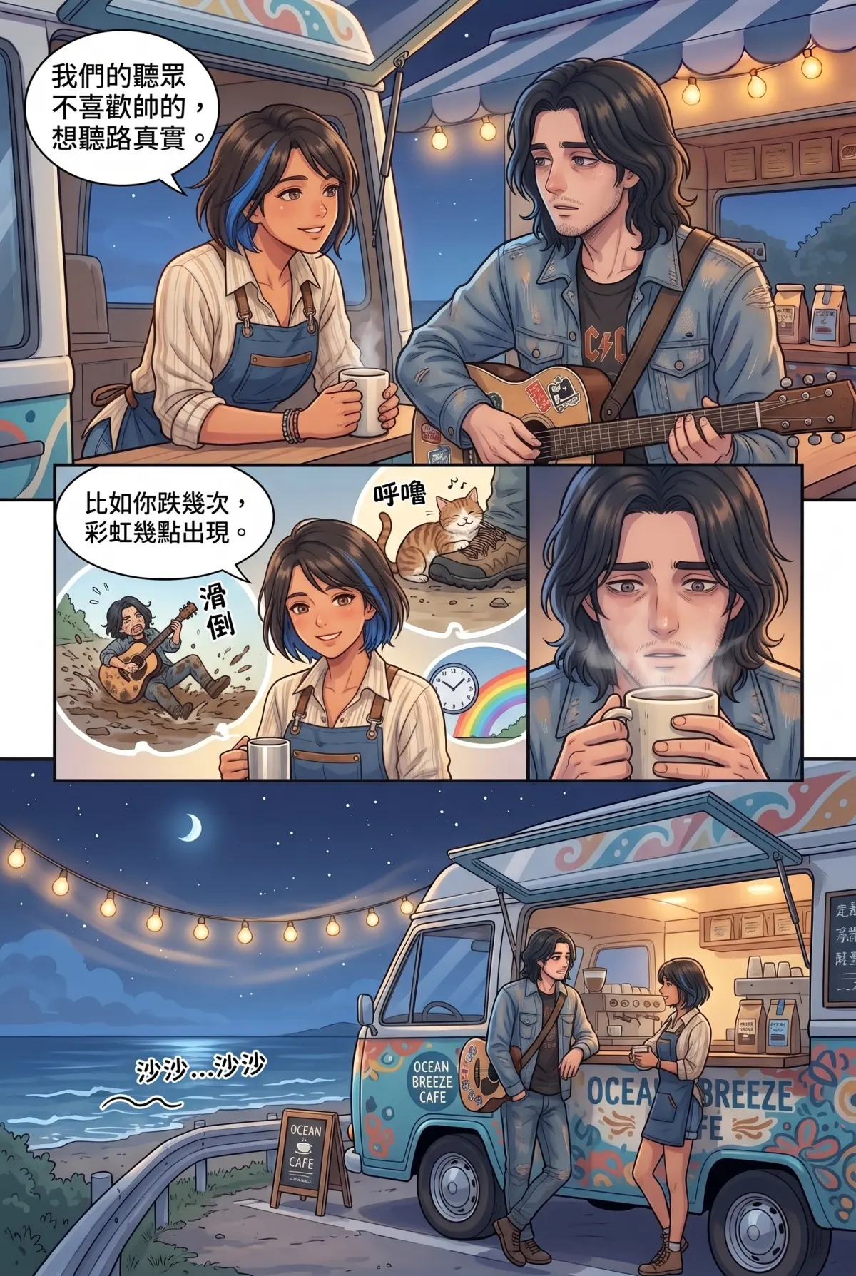 《太平洋公路：破吉他與信號槍的午後》 第 10 集　《太平洋公路：破吉他與信號槍的午後》 - 第十章：行動咖啡車的深夜廣播 第 9 頁