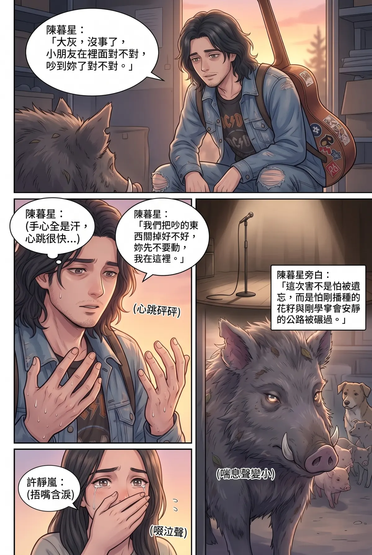 《太平洋公路：破吉他與信號槍的午後》 第 11 集　《太平洋公路：破吉他與信號槍的午後》 - 第十一章：基地台的燈與怒吼 第 16 頁