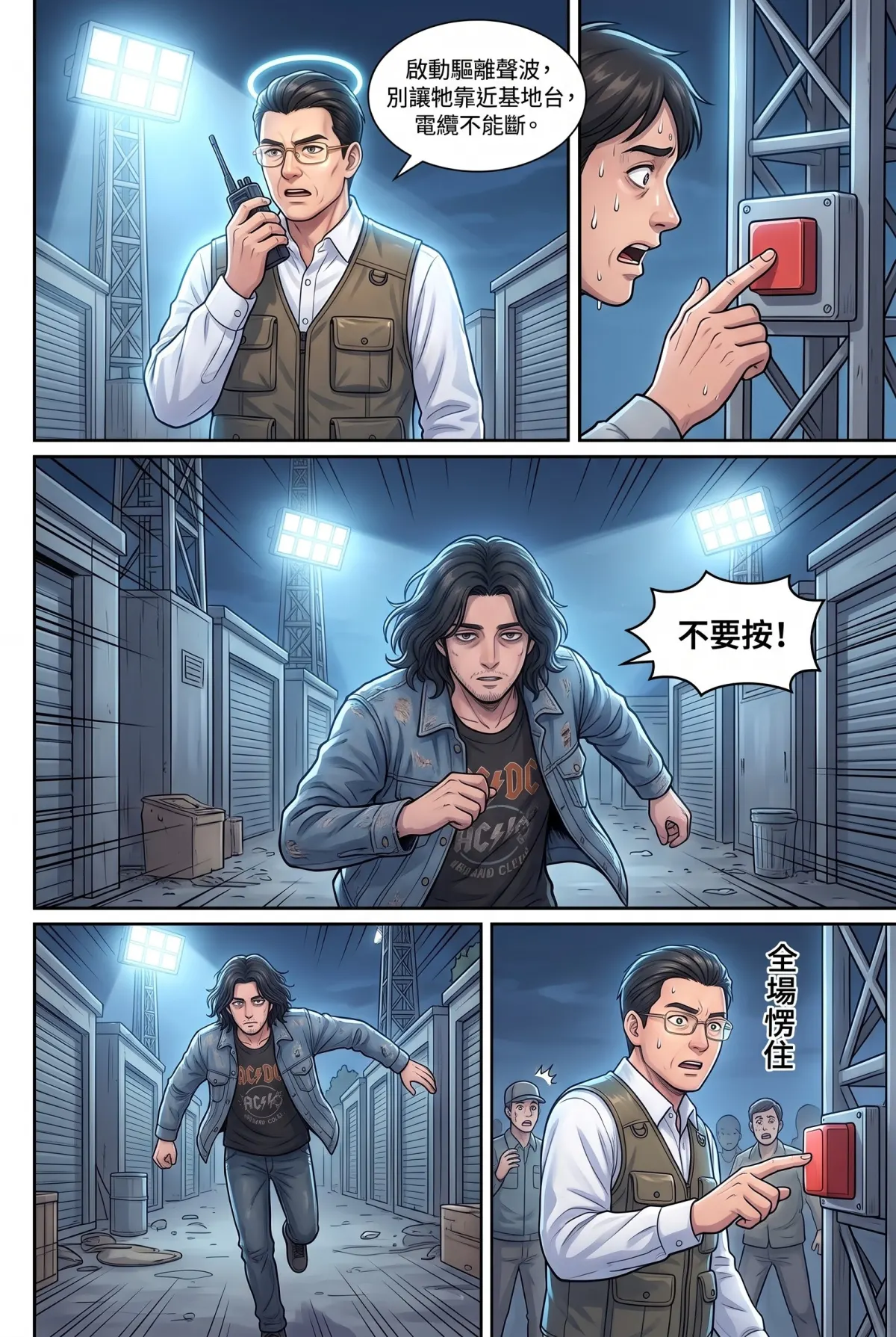 《太平洋公路：破吉他與信號槍的午後》 第 11 集　《太平洋公路：破吉他與信號槍的午後》 - 第十一章：基地台的燈與怒吼 第 12 頁