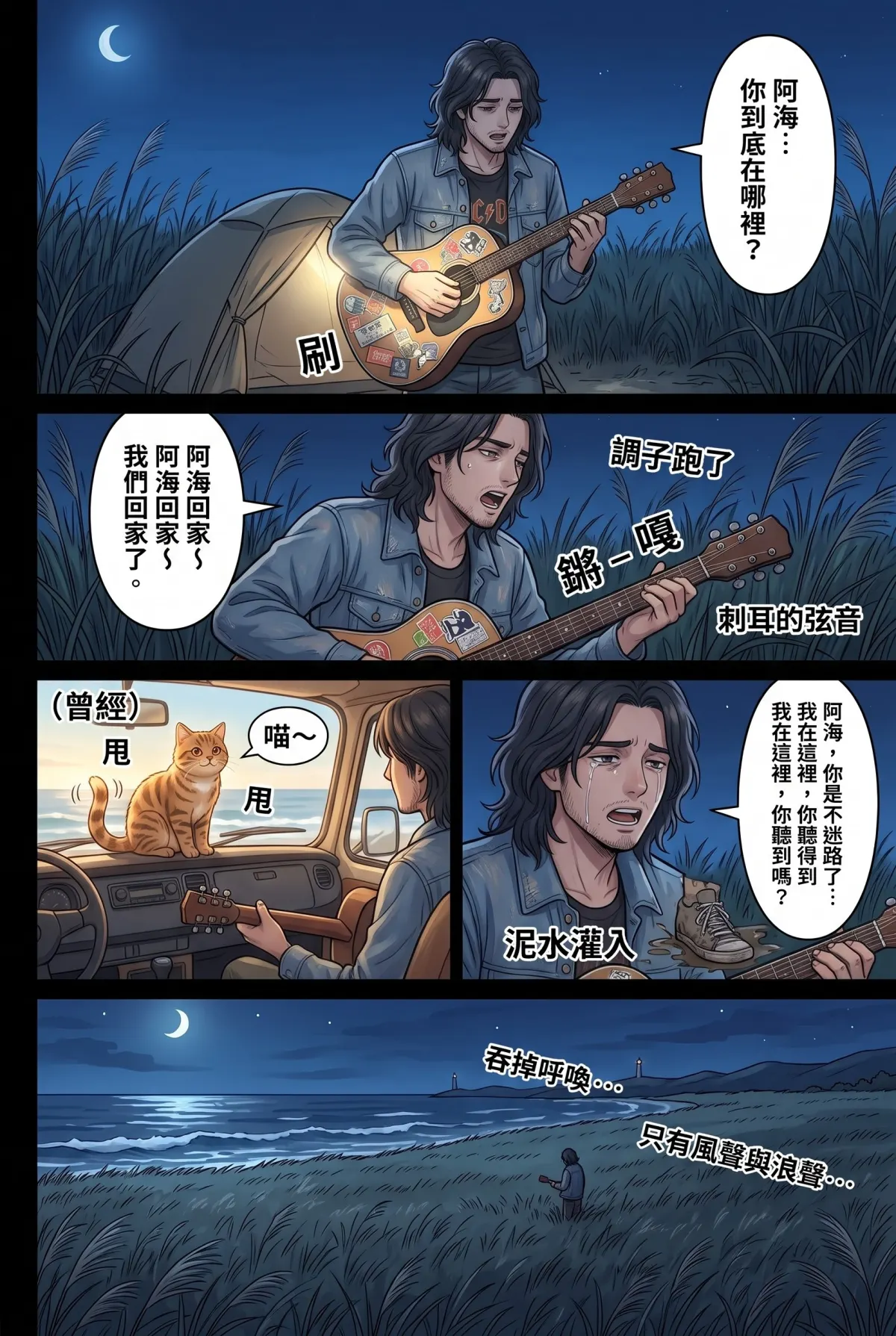 《太平洋公路：破吉他與信號槍的午後》 第 12 集　《太平洋公路：破吉他與信號槍的午後》 - 第十二章：走散在太平洋的風裡 第 13 頁